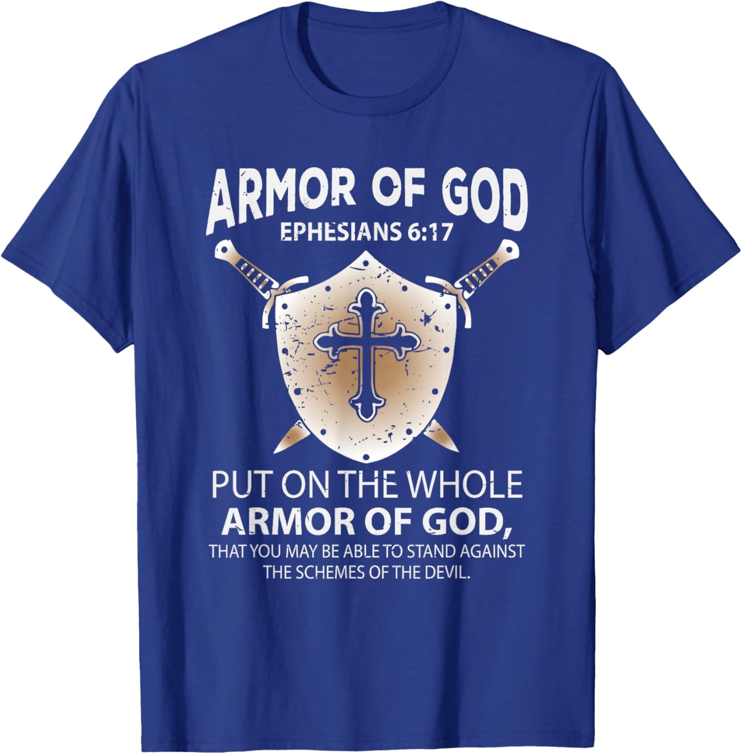 The Full Armor Of God - Ephesians 6:17 T-Shirt - T-Shirt | Royal