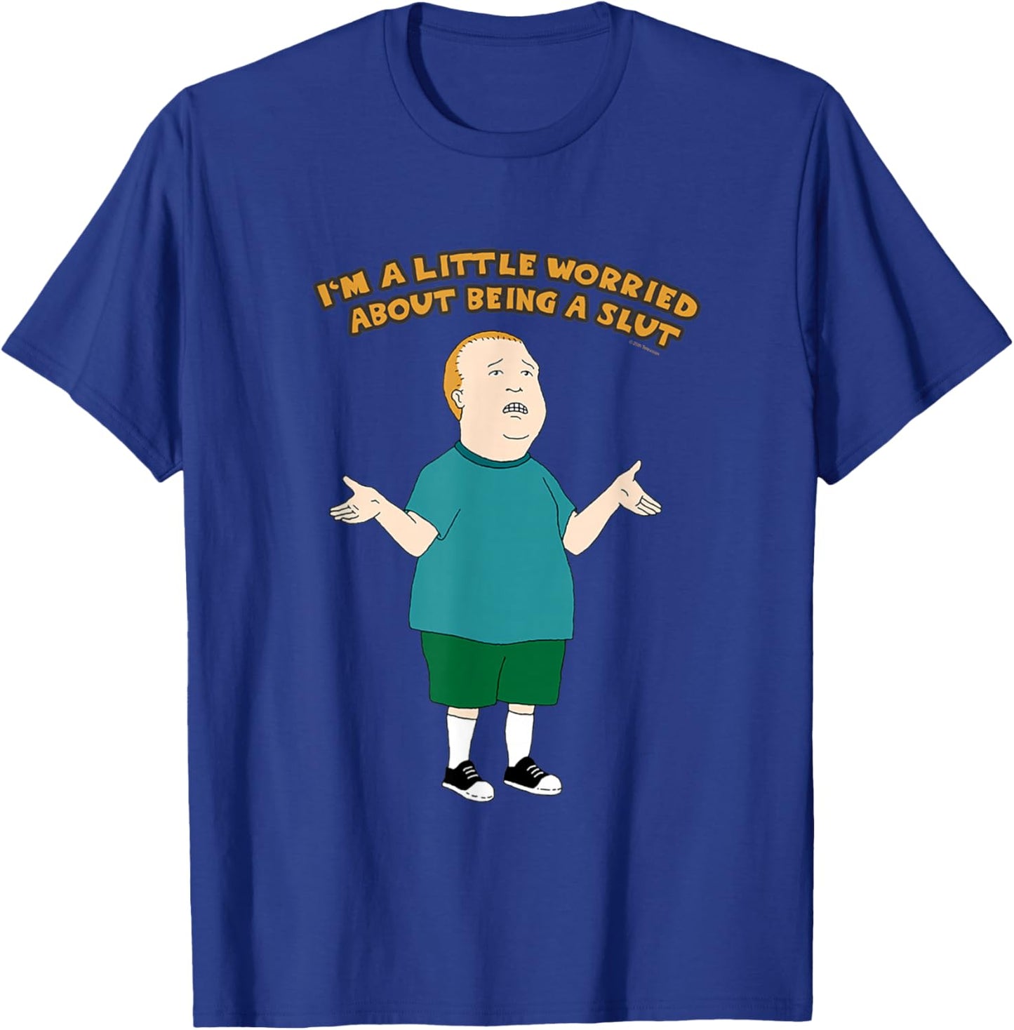 King of The Hill Bobby A Little Worried T-Shirt - T-Shirt | Royal
