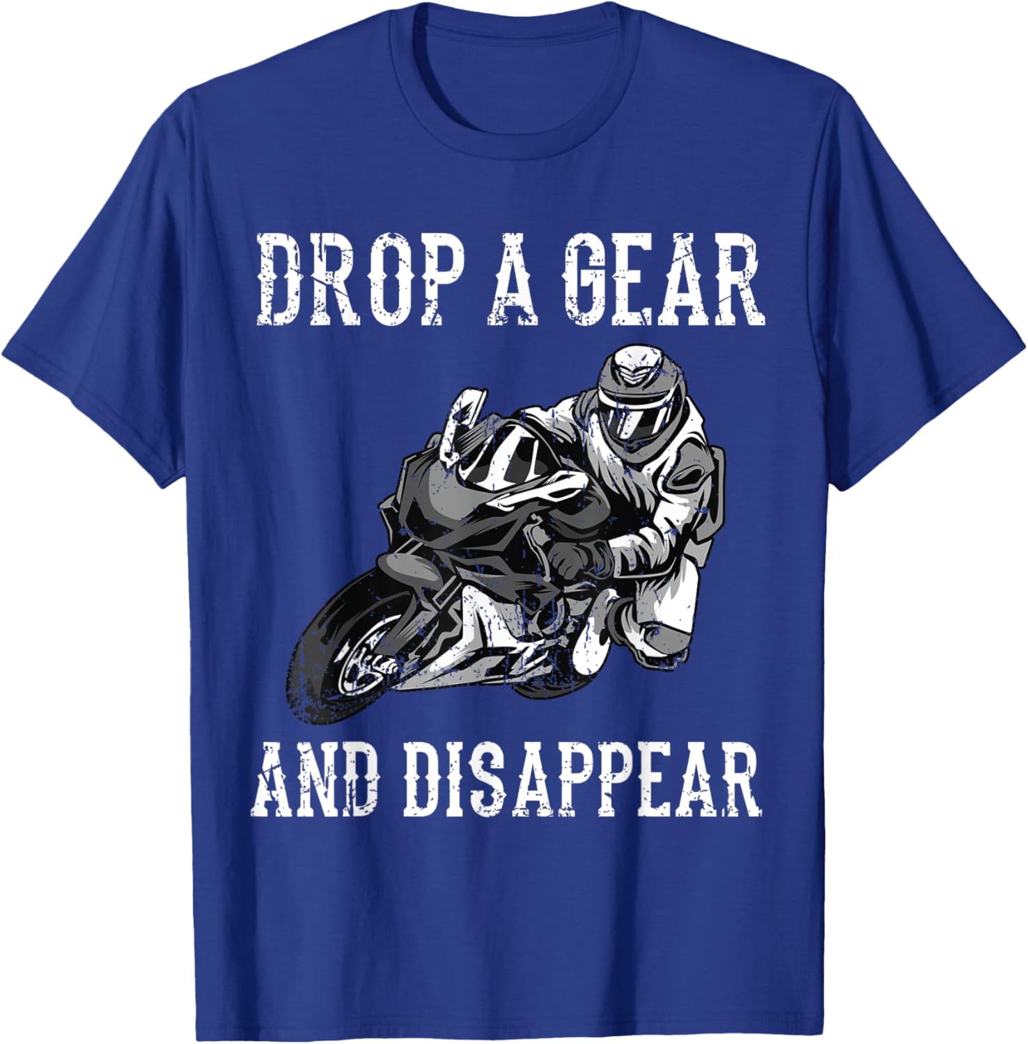 Funny Motorcycle Riders Gift Motorbike Biker Men Women T-Shirt - T-Shirt | Royal