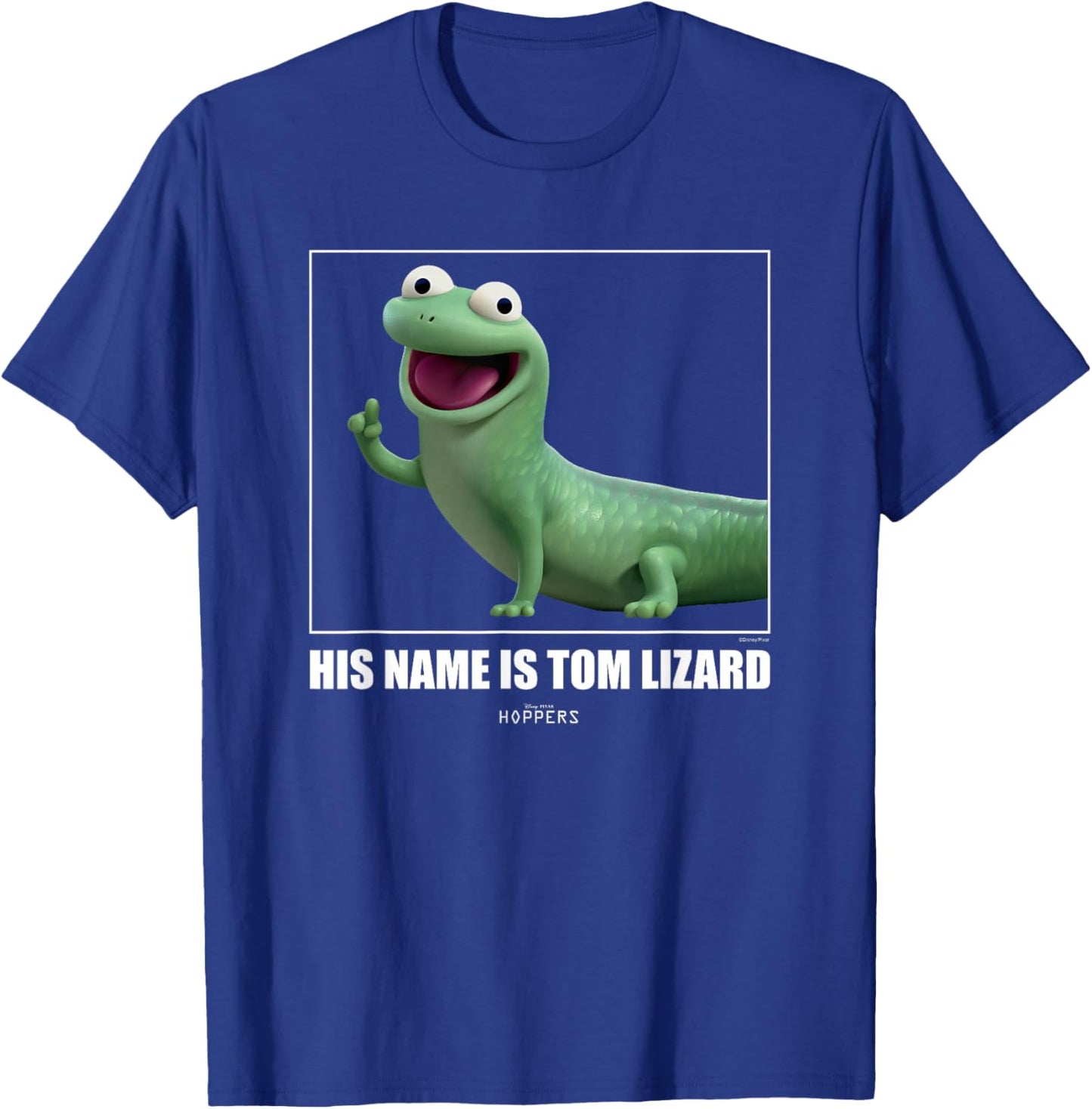 Disney Pixar Hoppers Tom Lizard Cute 3D Character Aesthetic T-Shirt - T-Shirt | Royal
