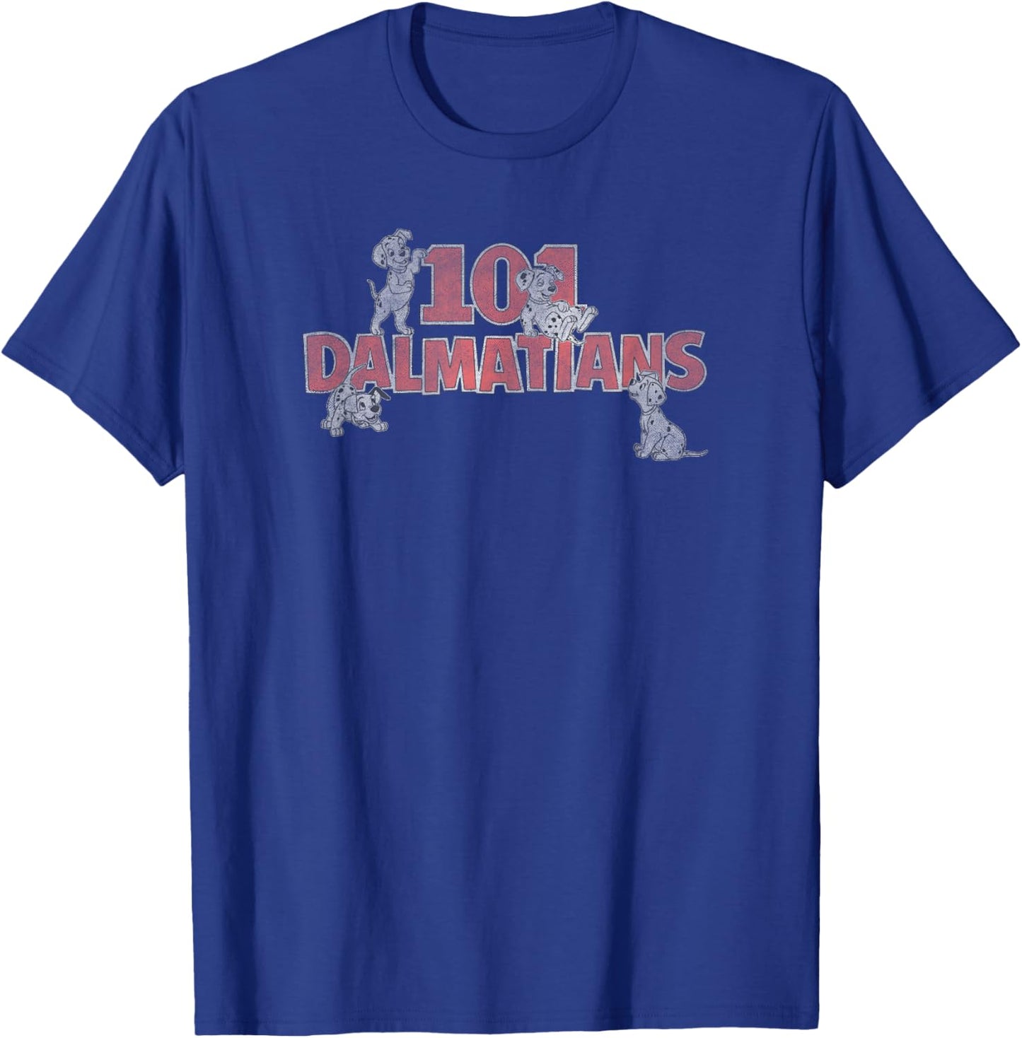 Disney 101 Dalmatians Vintage Puppy Group Logo T-Shirt - T-Shirt | Royal