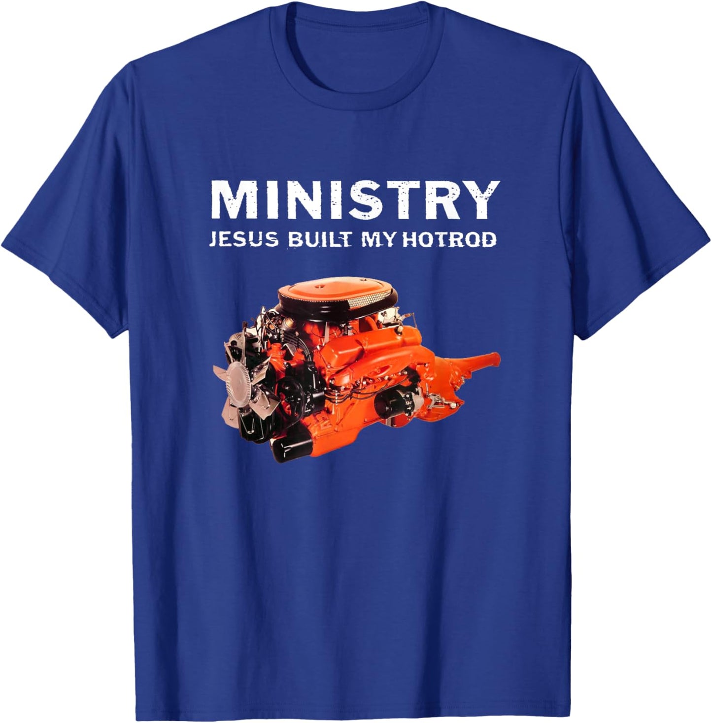 Ministry - Official Merchandise - Jesus Built My Hotrod T-Shirt - T-Shirt | Royal