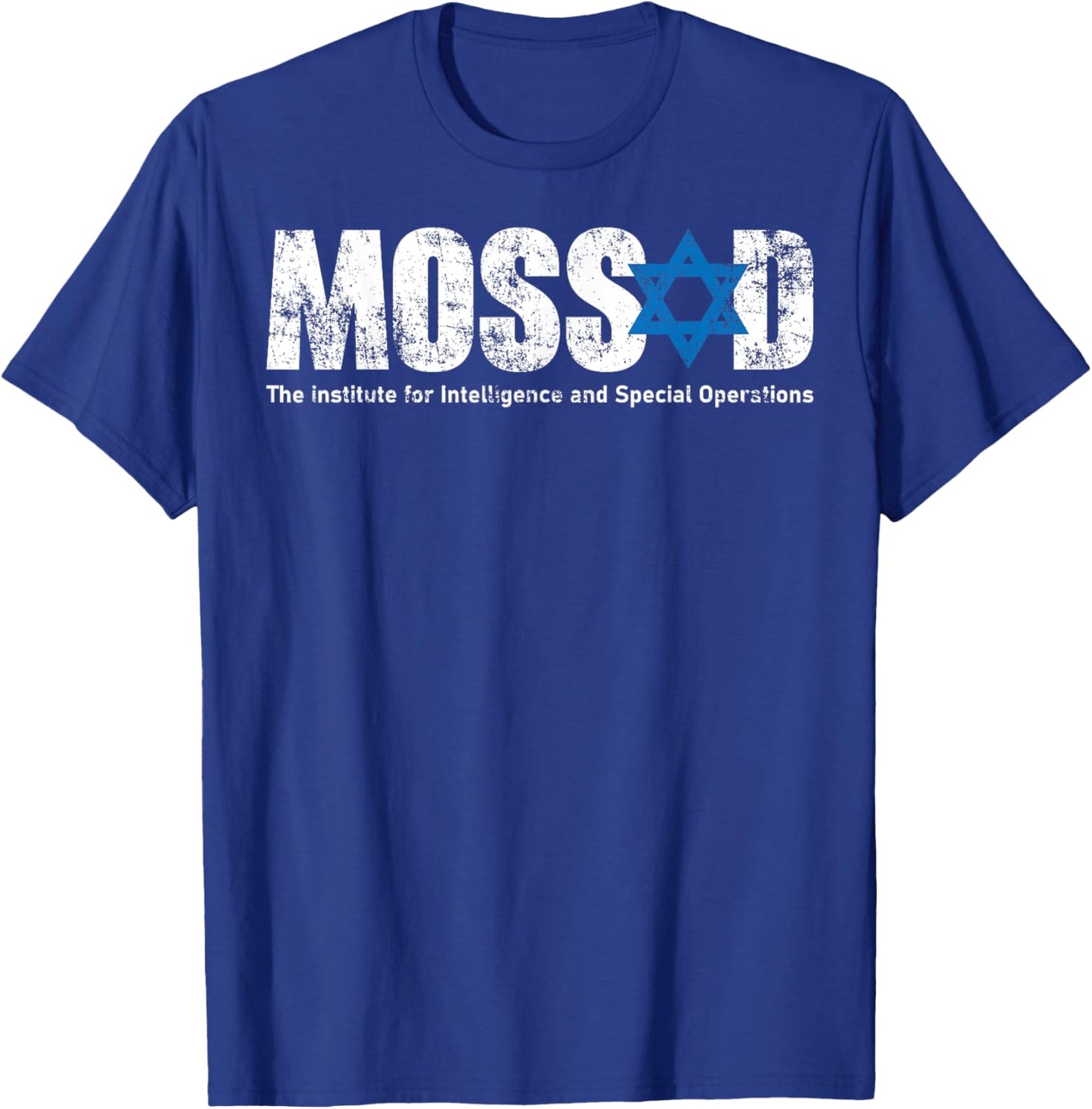 Mossad Israel Israeli Secret Service Menorah Tel Aviv T-Shirt - T-Shirt | Royal