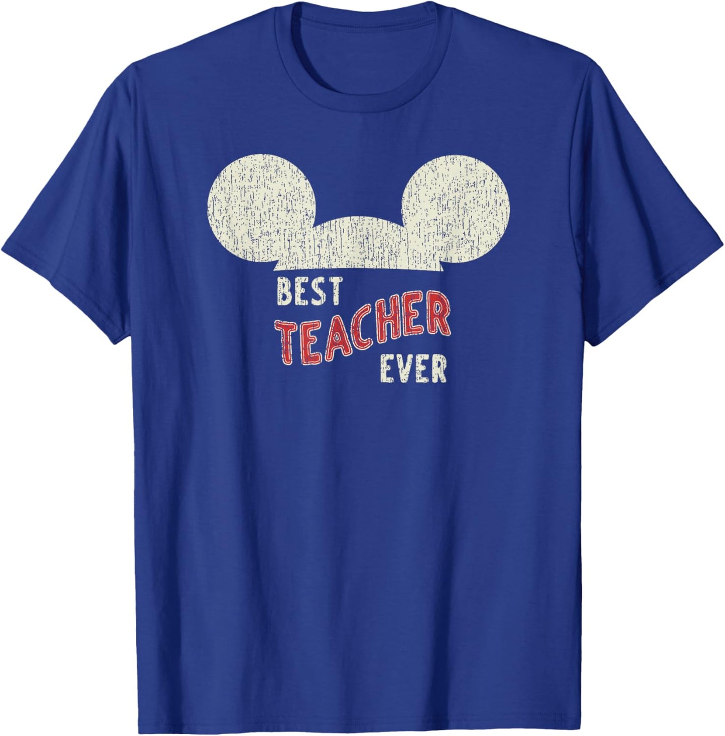 Disney Mickey Mouse Best Teacher Ever T-Shirt - T-Shirt | Royal