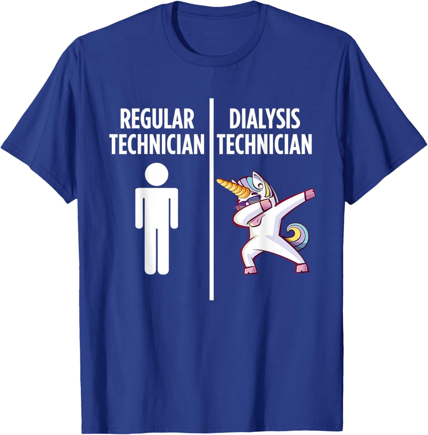 Dialysis Technician Unicorn Nephrology Tech T-Shirt - T-Shirt | Royal
