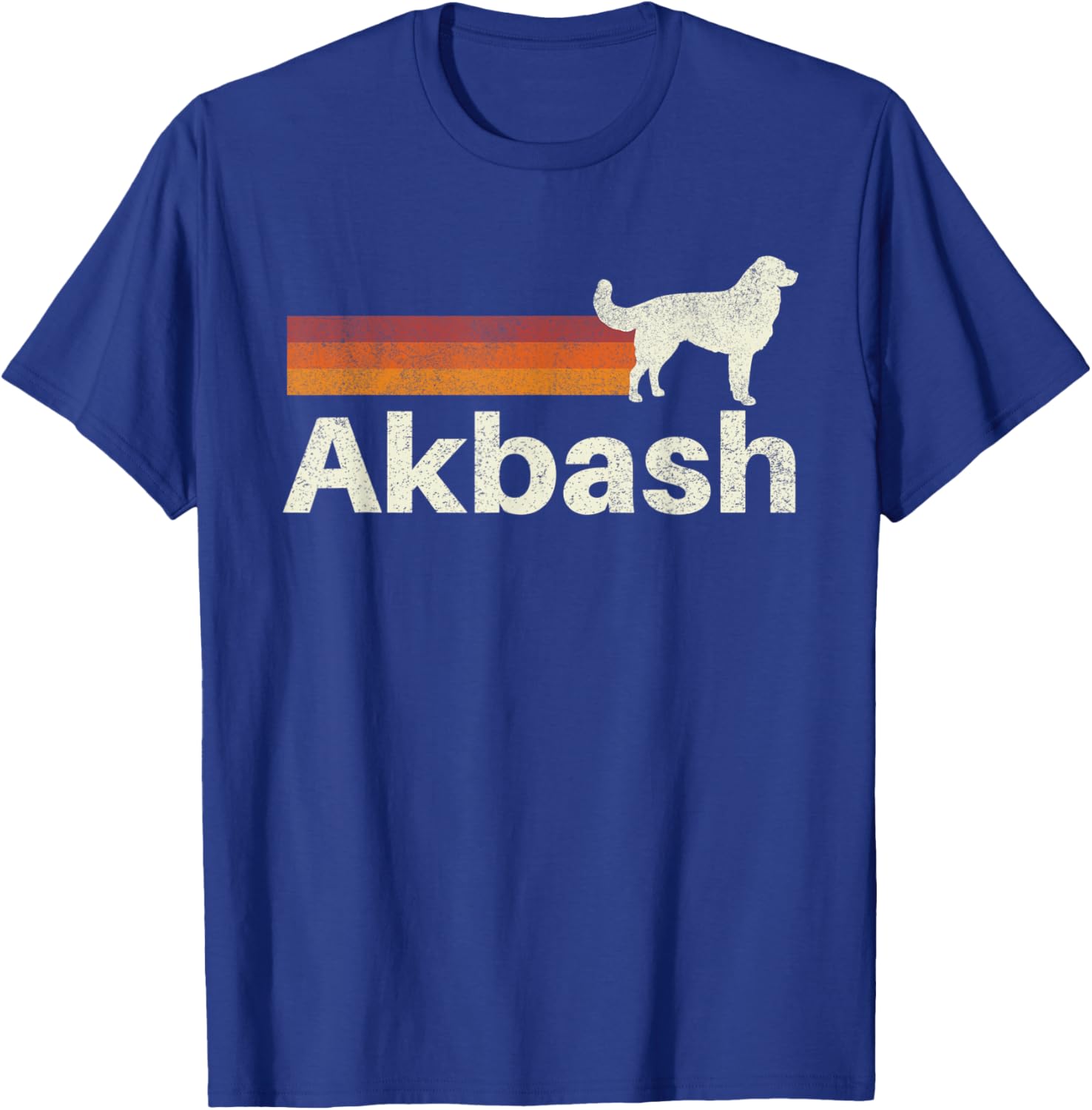Vintage Akbash Retro Mom Dad Dog T-Shirt - T-Shirt | Royal