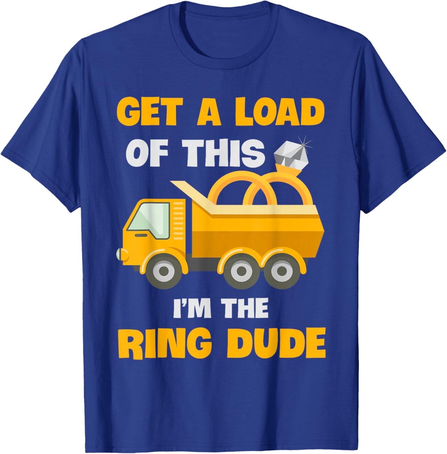 Ring Dude Wedding Truck Boy Bearer Security T-Shirt - T-Shirt | Royal