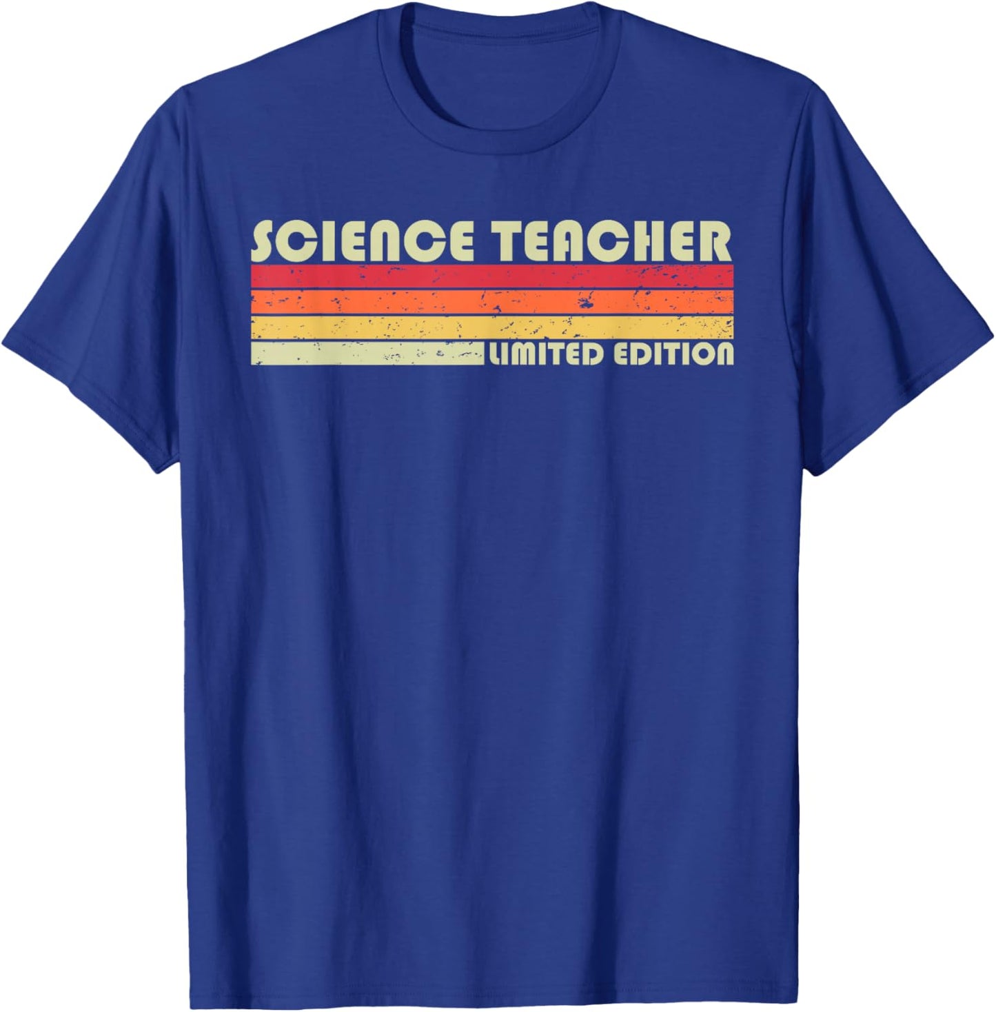 SCIENCE TEACHER Funny Job Title Profession Birthday Worker T-Shirt - T-Shirt | Royal