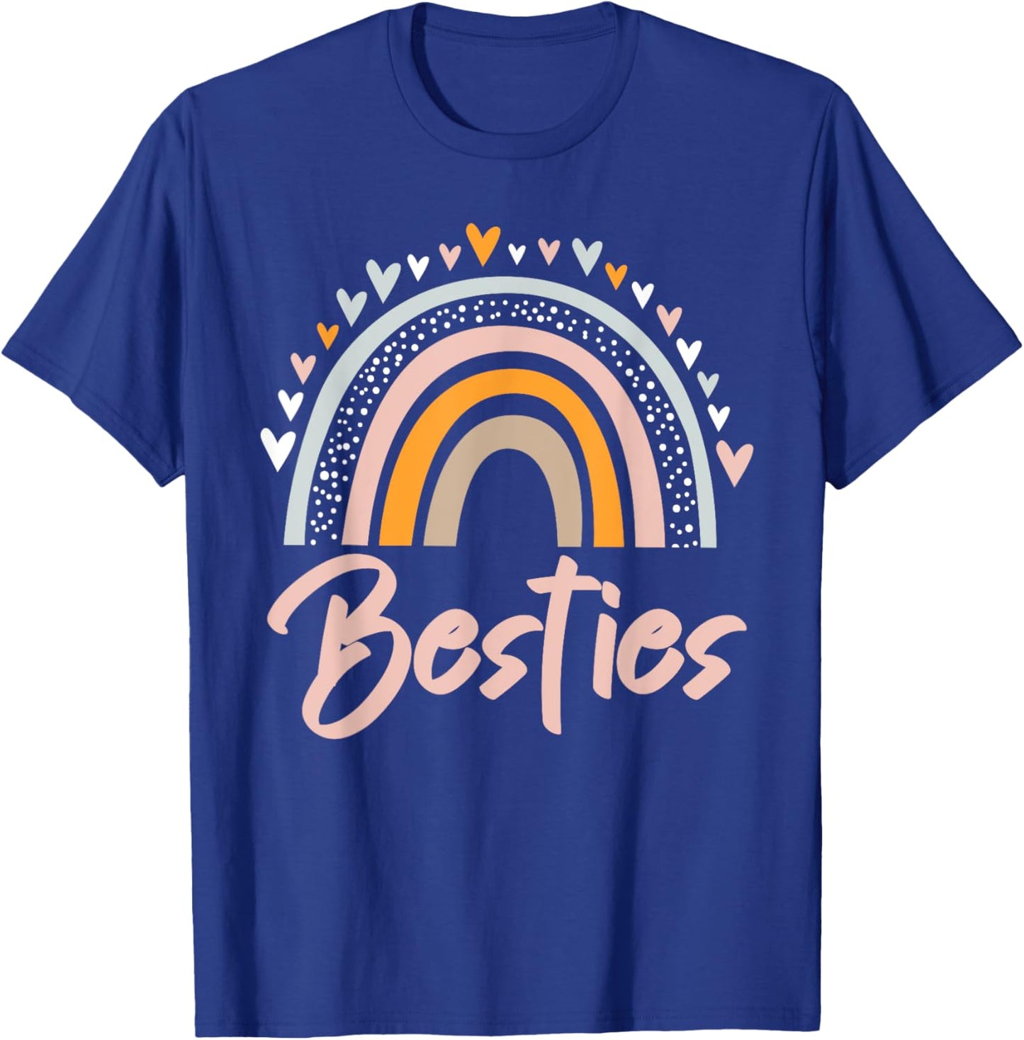 Besties BFF Heart Best Friends Bestie T-Shirt - T-Shirt | Royal