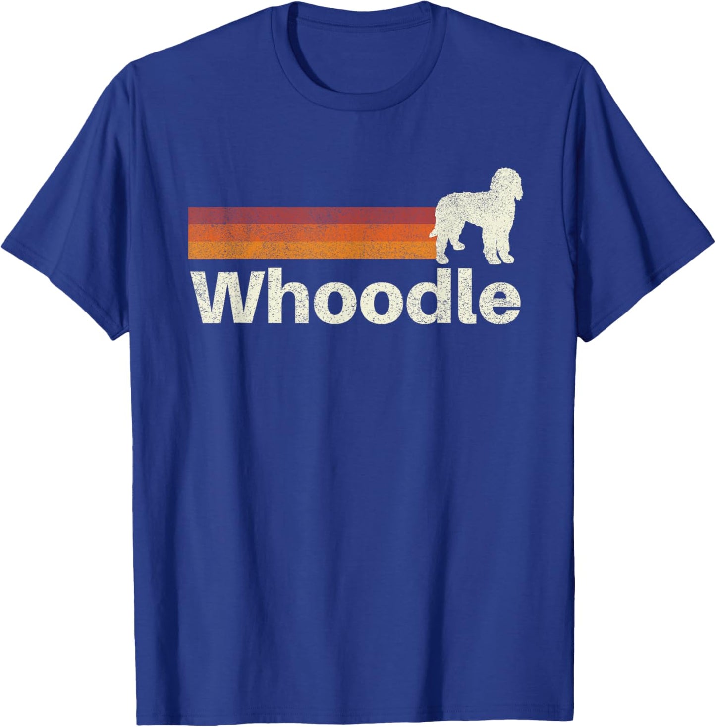 Vintage Whoodle Retro Mom Dad Dog T-Shirt - T-Shirt | Royal