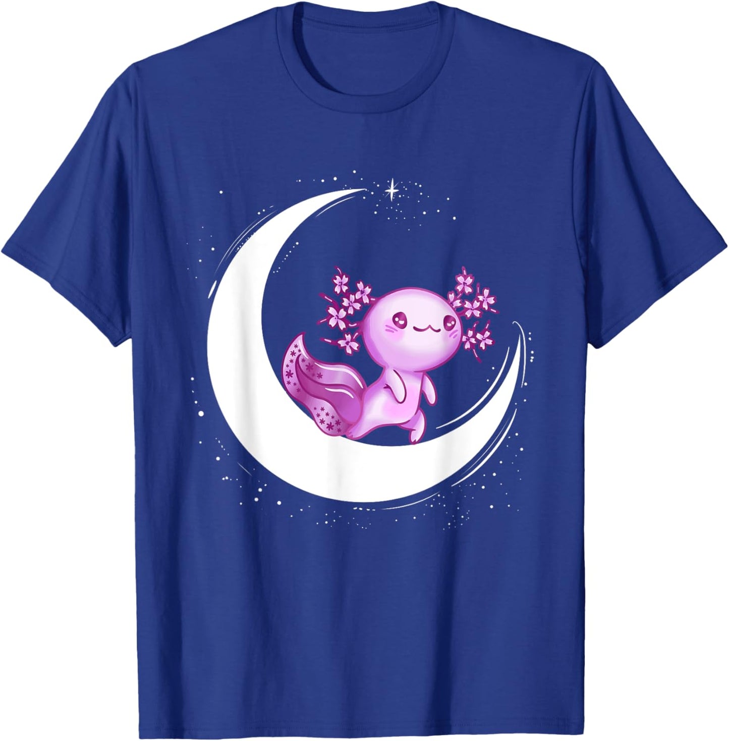 Cute Axolotl Pastel Goth Funny Kawaii Space Moon Goth Girl T-Shirt - T-Shirt | Royal