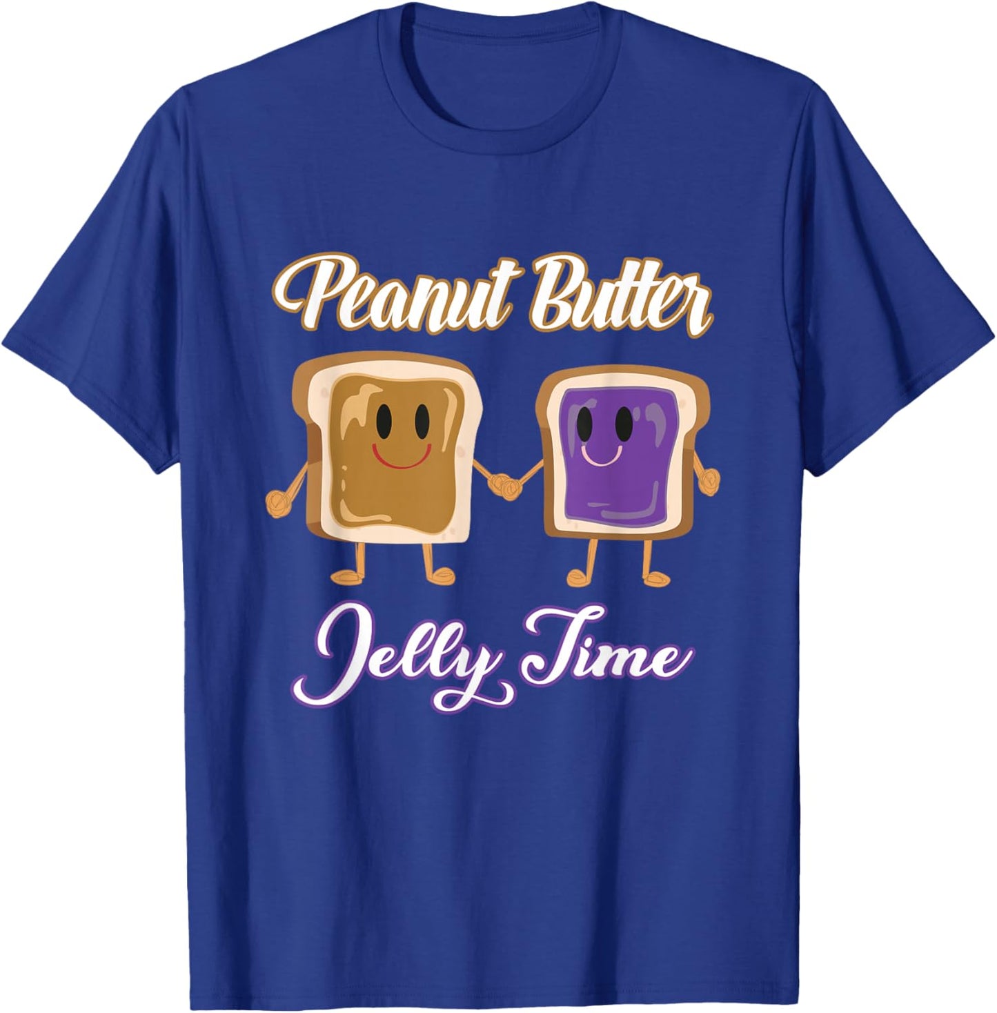 Peanut Butter Jelly Time BFF Love Match Perfect T-Shirt - T-Shirt | Royal