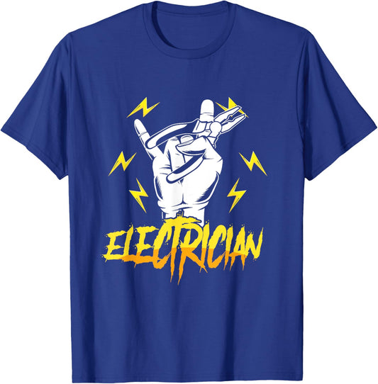 Electrician Electricity Voltage Lineman Craftsman Lineworker T-Shirt - T-Shirt | Royal