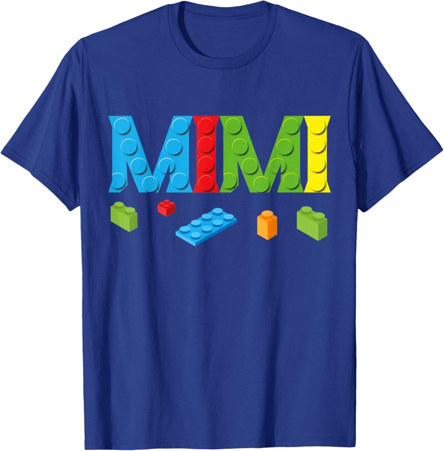 Mimi Master Builder Building Bricks Blocks Family Set Parent T-Shirt - T-Shirt | Royal