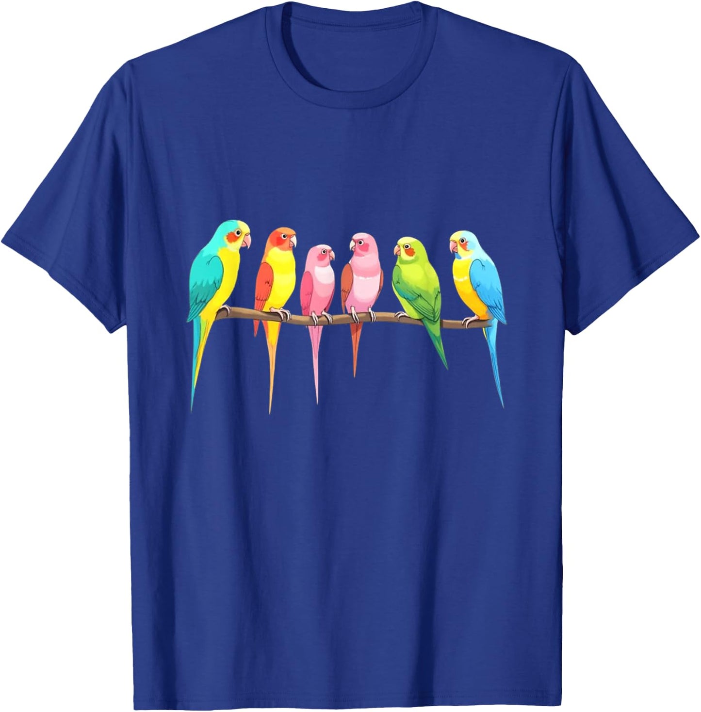 Birds on tree branch Cute Birding Bird Watching Bird Watcher T-Shirt - T-Shirt | Royal