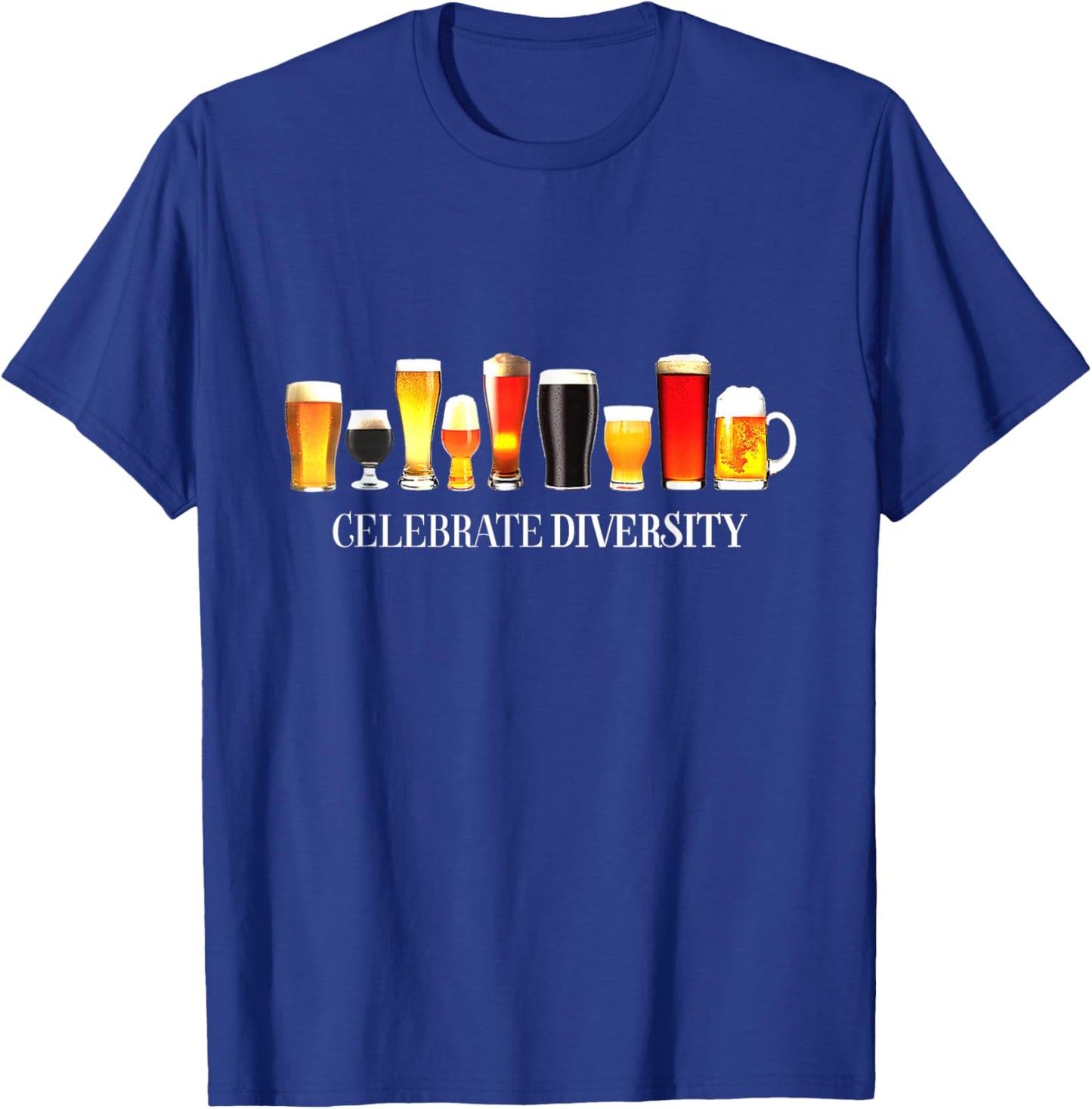 Celebrate Diversity Craft Beer Drinking T-Shirt - T-Shirt | Royal
