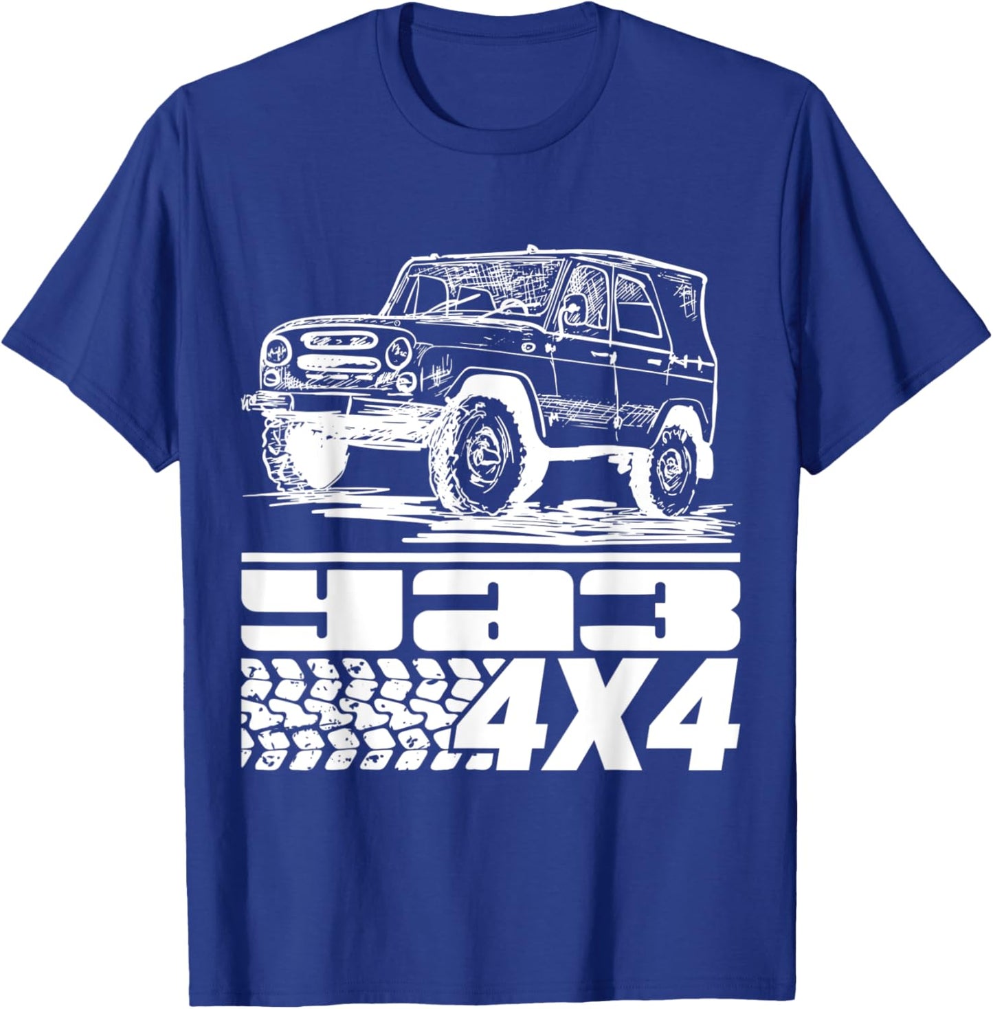 UAZ Offroad 4x4 4wd Utility Vehicle Russia USSR T-Shirt - T-Shirt | Royal
