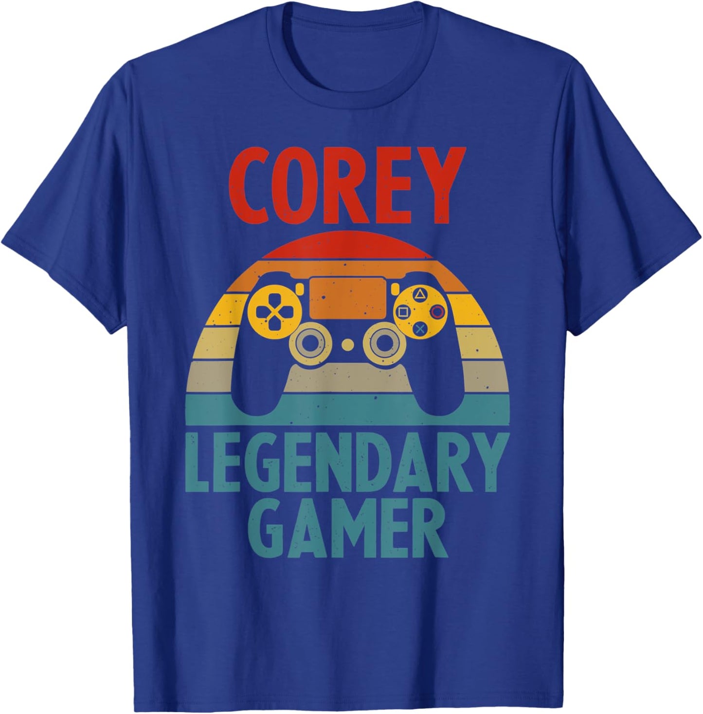 COREY Gift Name Personalized Funny Gaming Geek Birthday T-Shirt - T-Shirt | Royal