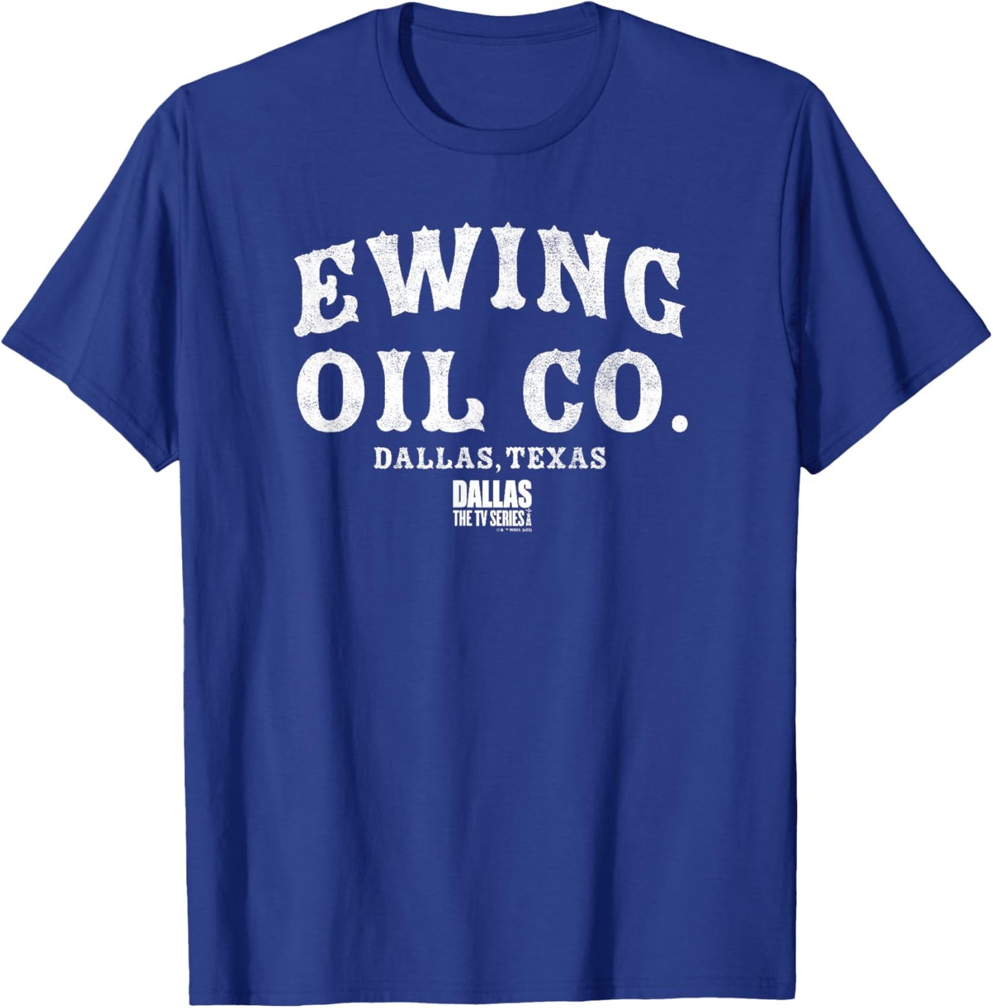 Dallas Ewing Oil Co. Dallas Texas Logo T-Shirt - T-Shirt | Royal