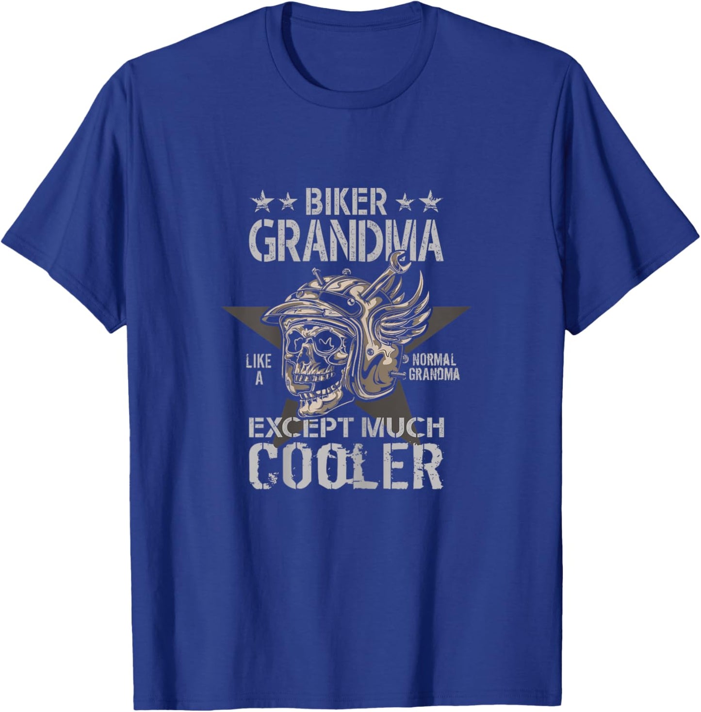Biker Grandma - Motorbike Grandma Biker Grandma T-Shirt - T-Shirt | Royal
