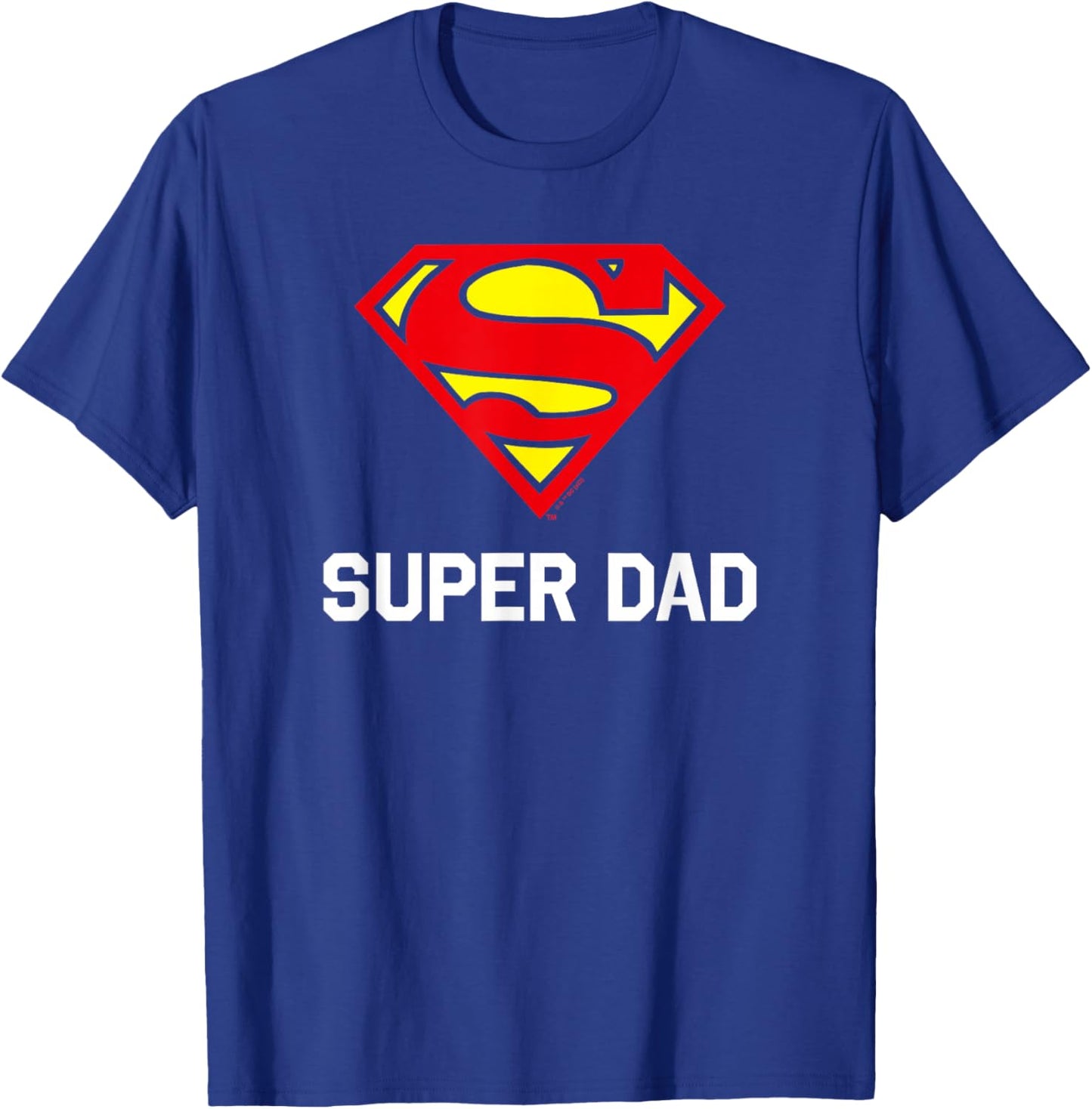 DC Comics Superman Father's Day Super Dad Logo T-Shirt - T-Shirt | Royal