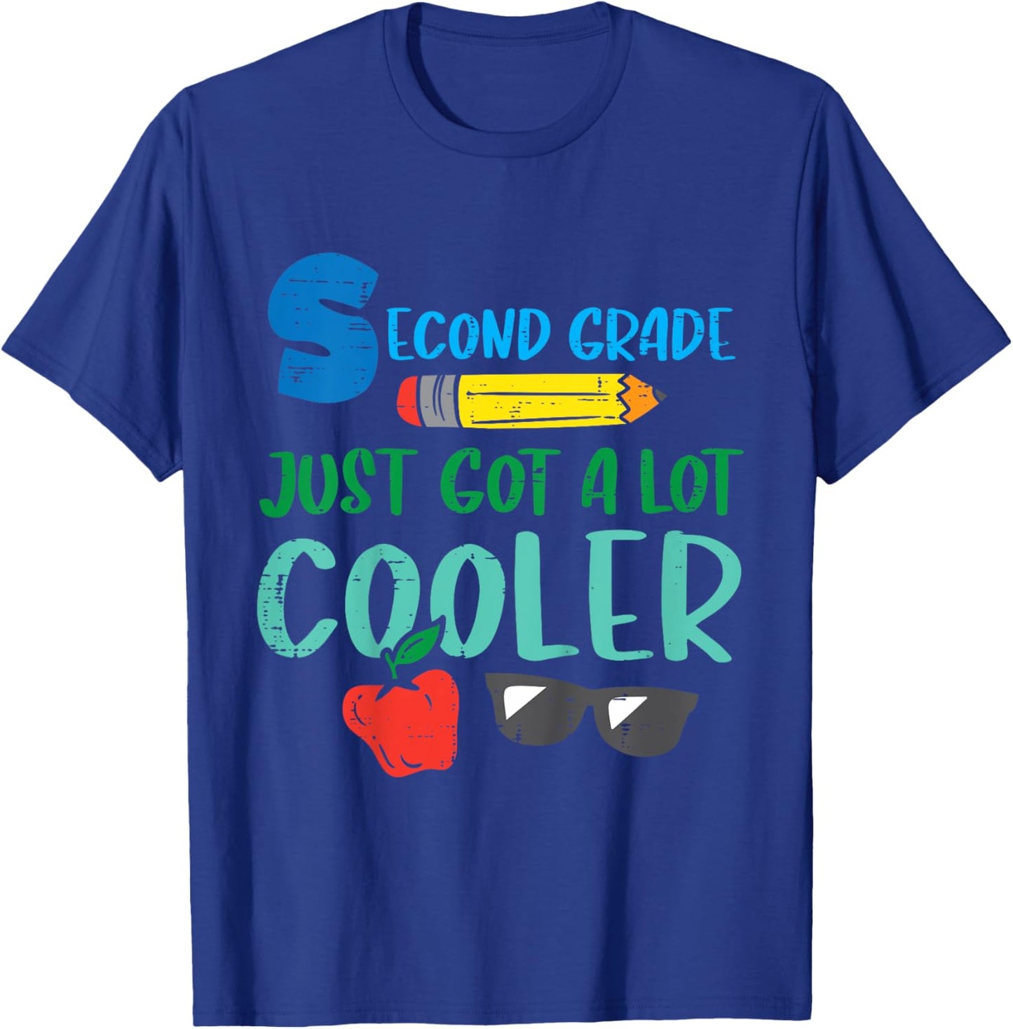 Kids Second Grade Just Got Cooler 2nd First Day Of School Boys T-Shirt - T-Shirt | Royal