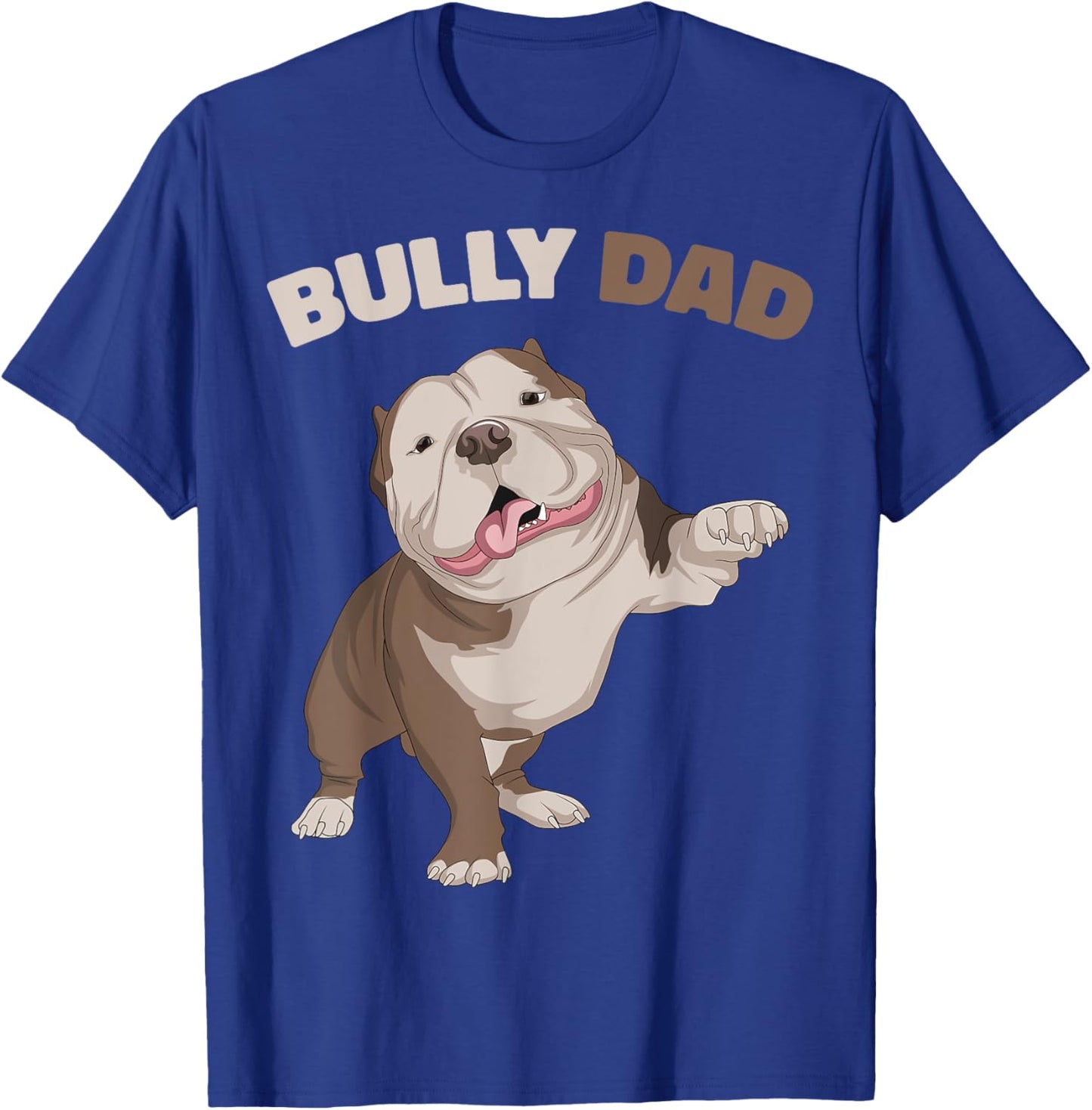 American Bully Dad Dog Owner Father Funny Men T-Shirt - T-Shirt | Royal