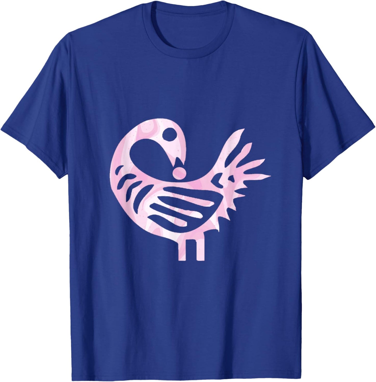 Sankofa Floral Pattern Afrocentric Adinkra Symbol T-Shirt - T-Shirt | Royal