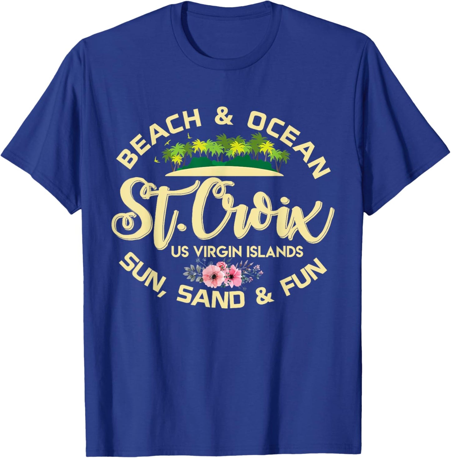 St Croix US Virgin Islands USVI Family Caribbean Vacation T-Shirt - T-Shirt | Royal