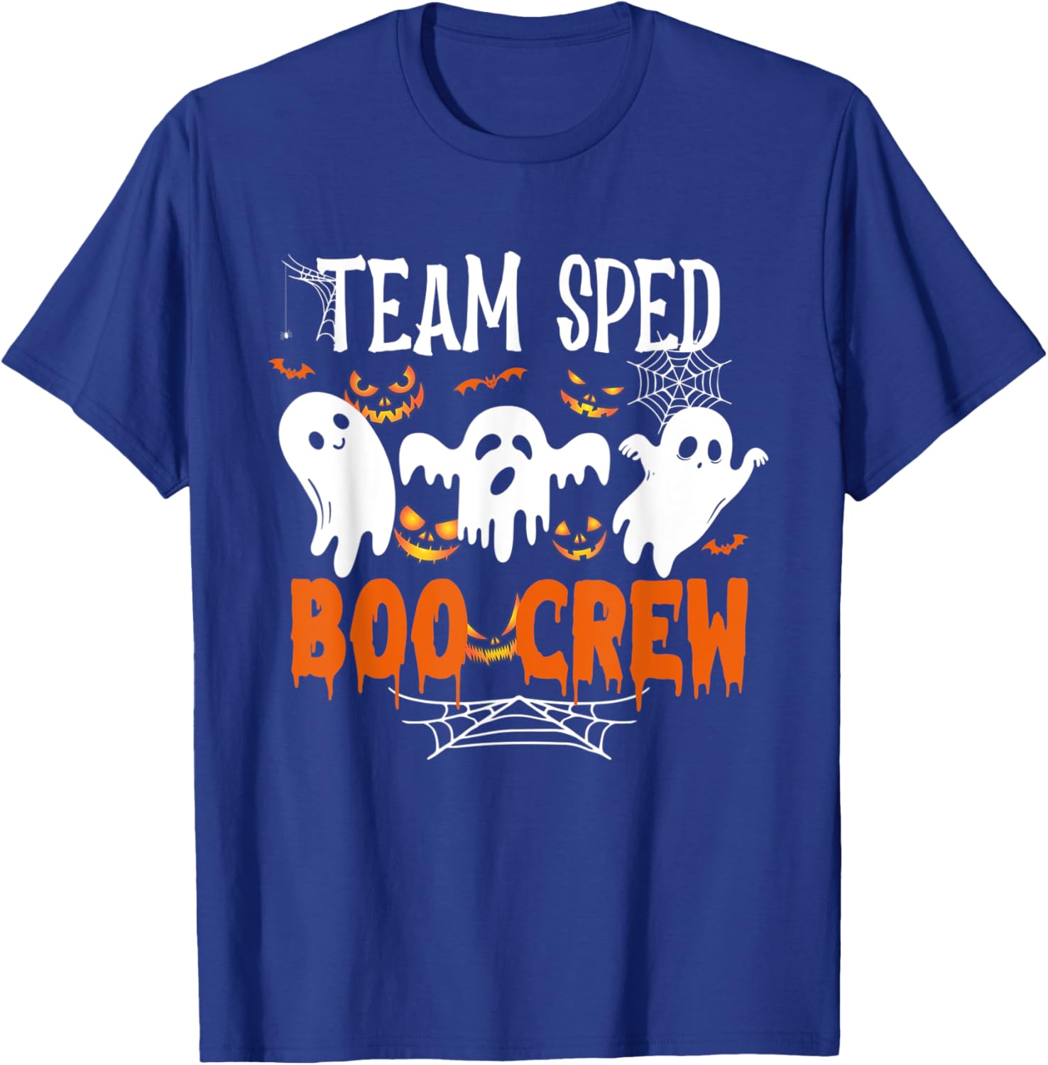 Team Sped Boo Crew Halloween Ghost Sped Teacher Halloween Women T-Shirt - T-Shirt | Royal