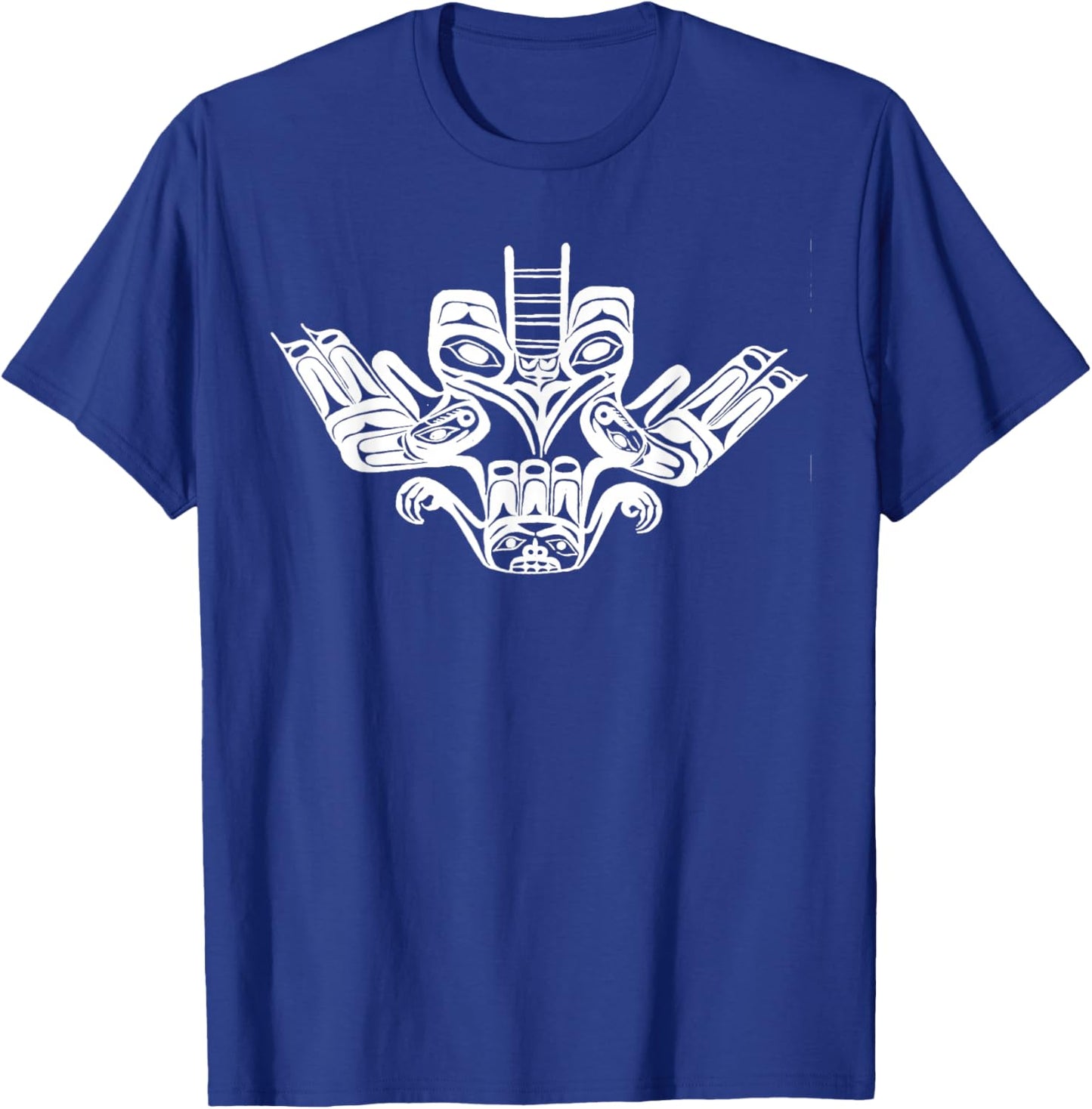 Thunderbird Northwest Tribal Native American Indian Art T-Shirt - T-Shirt | Royal