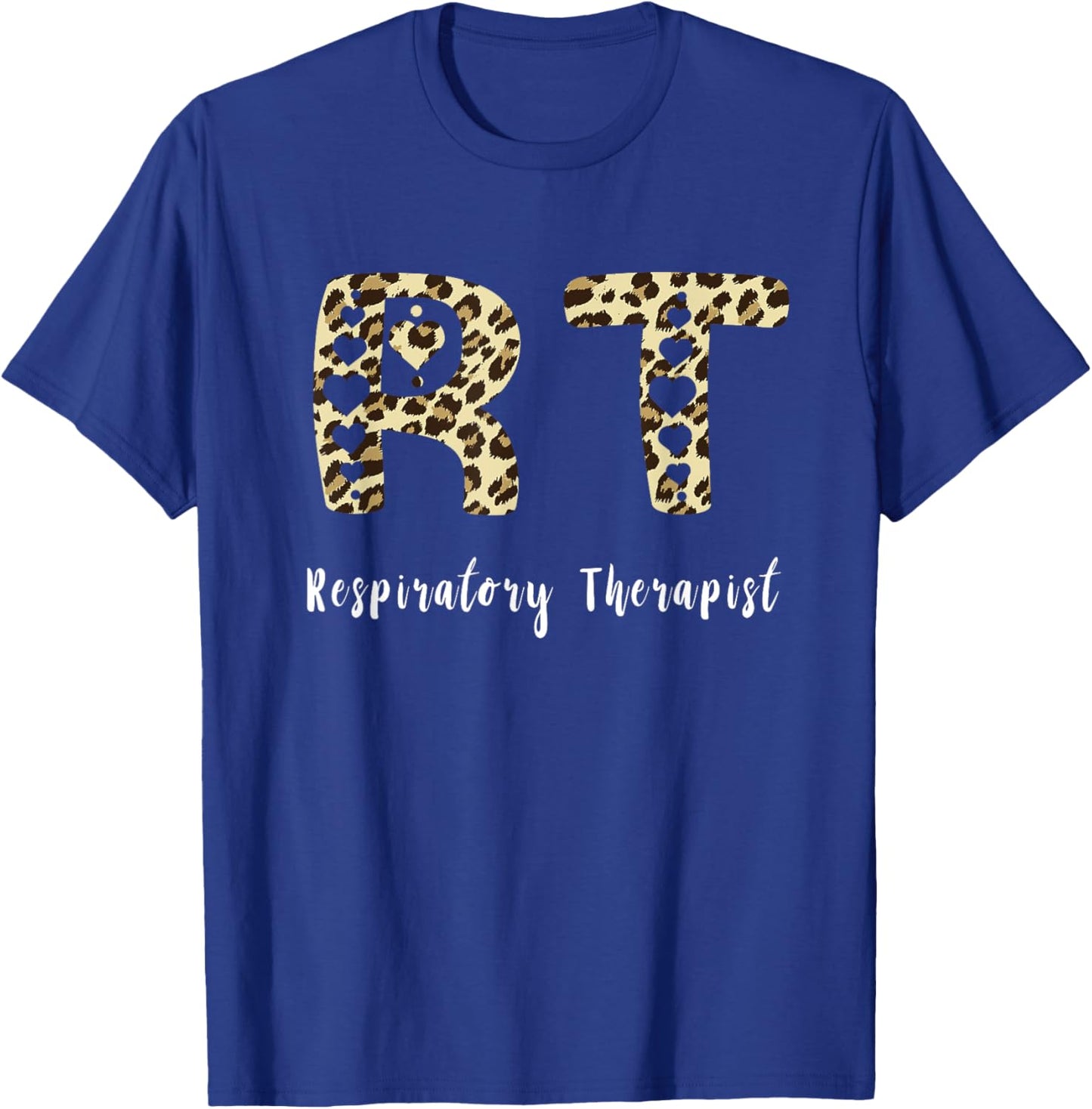 Respiratory Therapist RT Leopard Respiratory Doctor T-Shirt - T-Shirt | Royal