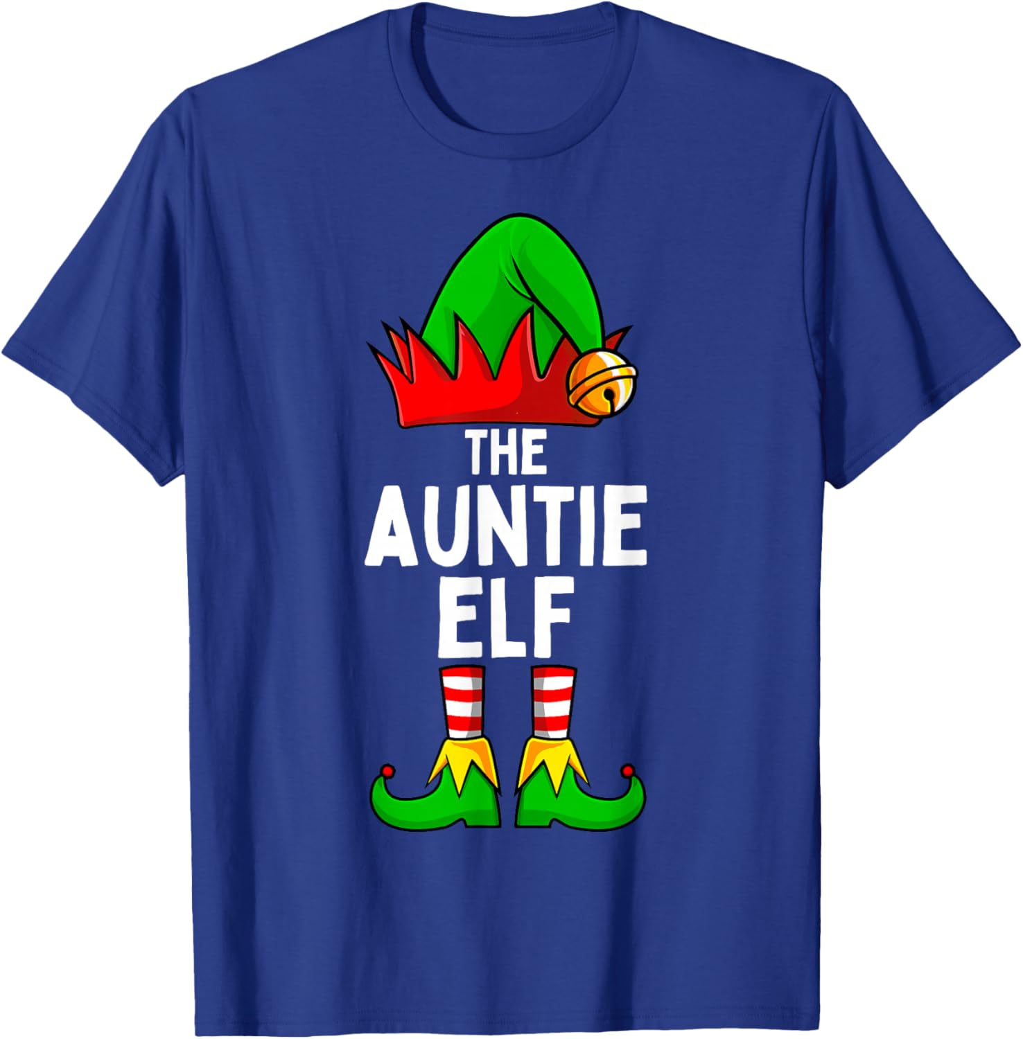 Auntie Elf Matching Family Christmas Women T-Shirt - T-Shirt | Royal