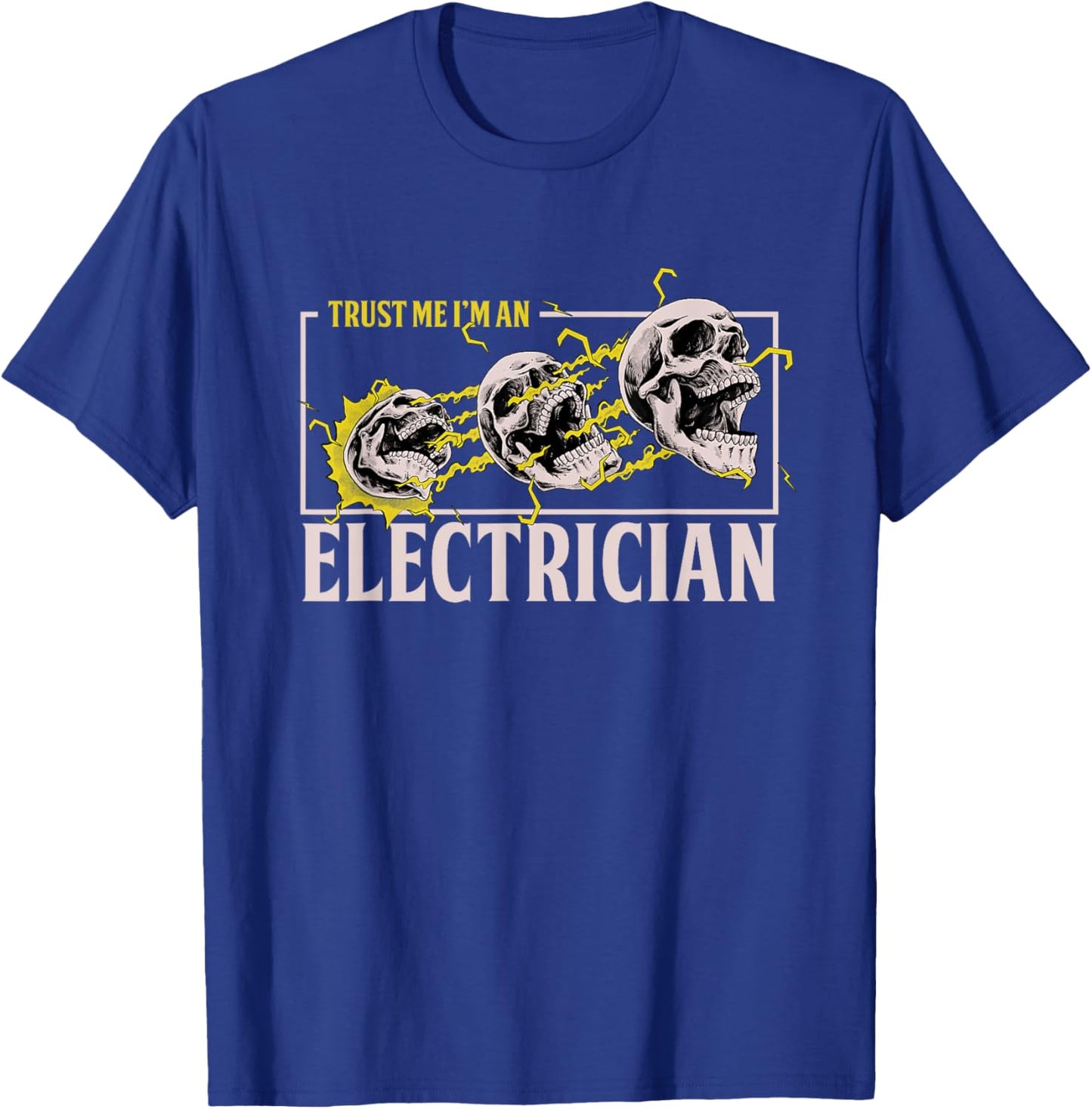 Electrician Craftsman Lineworker Lineman Voltage Electronics T-Shirt - T-Shirt | Royal