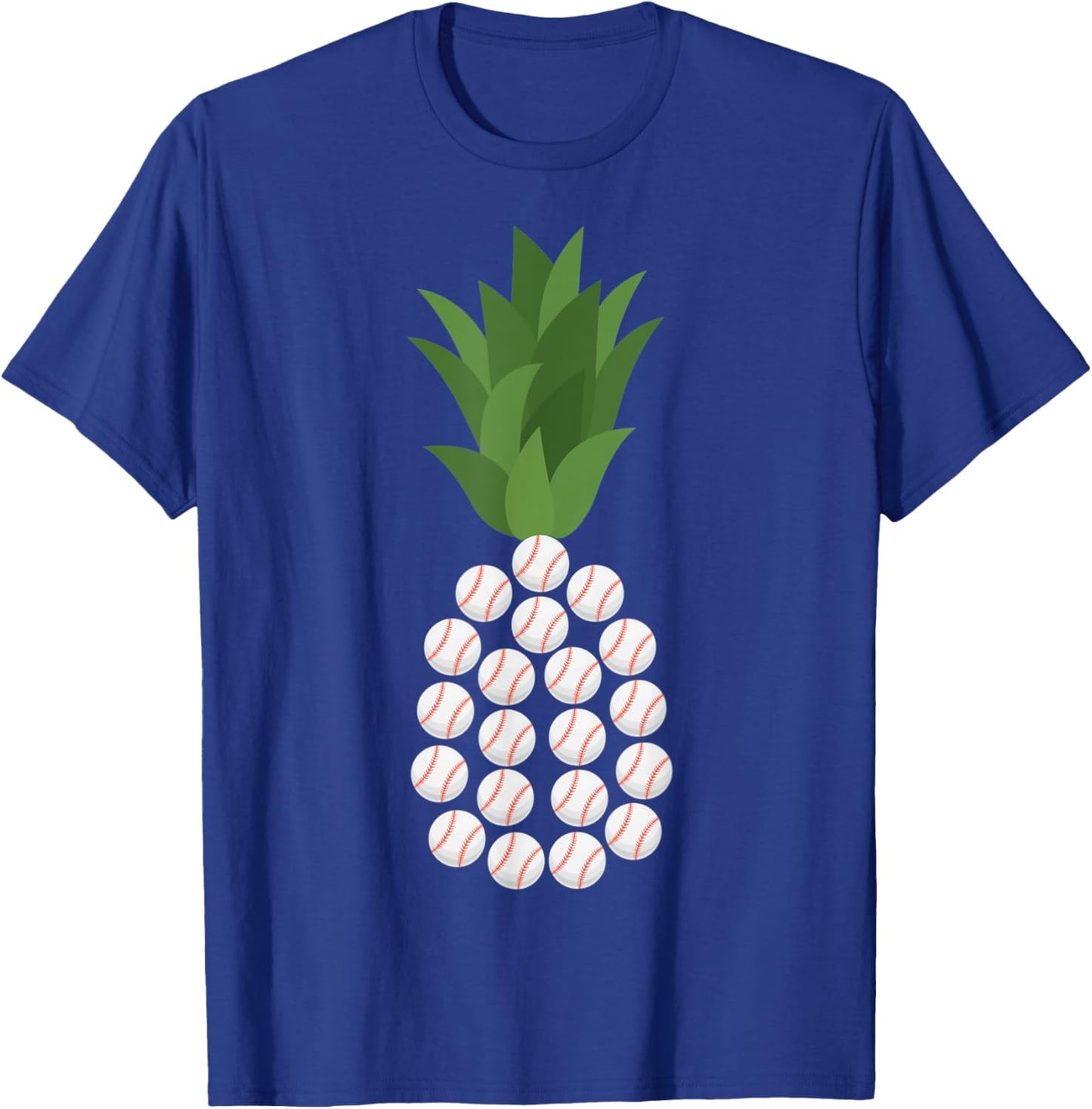 Hawaiian Softball Hawaii Softball Pineapple Softball Balls T-Shirt - T-Shirt | Royal