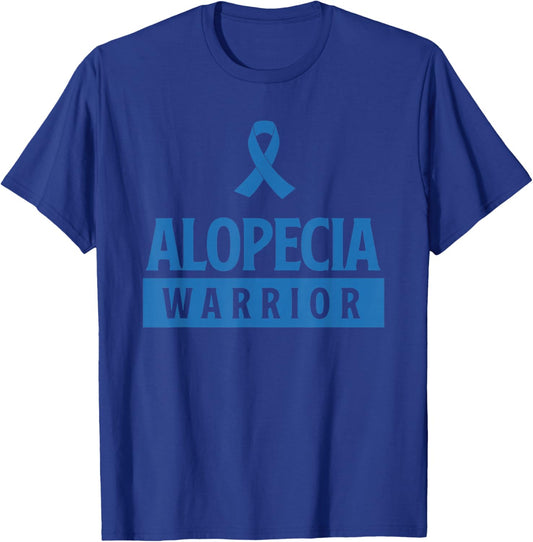 Alopecia Warrior Alopecia Awareness Gift T-Shirt - T-Shirt | Royal