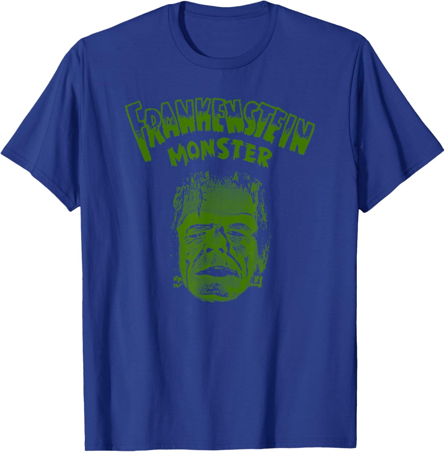 Classic Horror Movie Monsters-Vintage Frankenstein Monster T-Shirt - T-Shirt | Royal