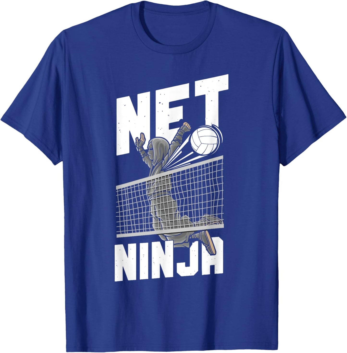 Volleyball Player Team Ninja Vintage Net Ninja T-Shirt - T-Shirt | Royal