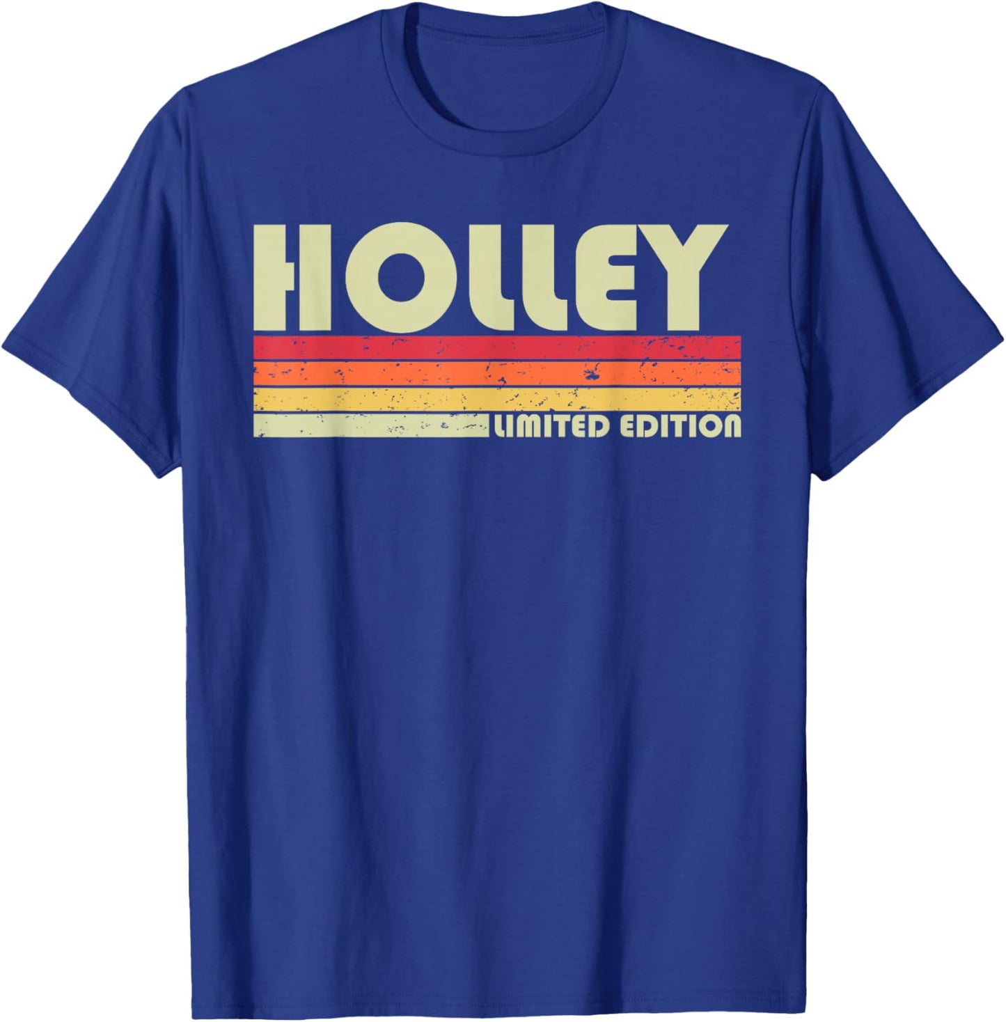 Funny Christmas Girl Mother Women Mom Custom Gifts Holley Personalized Retro Vintage 80s 90s Birthday T-Shirt - T-Shirt | Royal