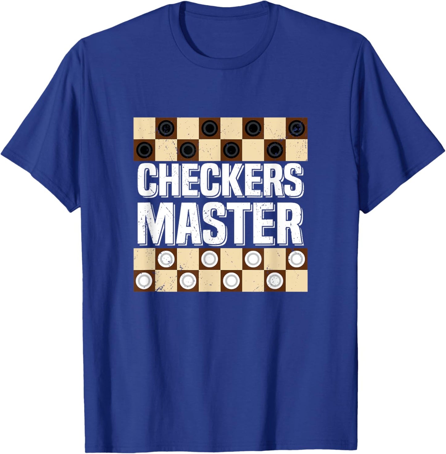 Checkers Master Player Board Game Checkers T-Shirt - T-Shirt | Royal