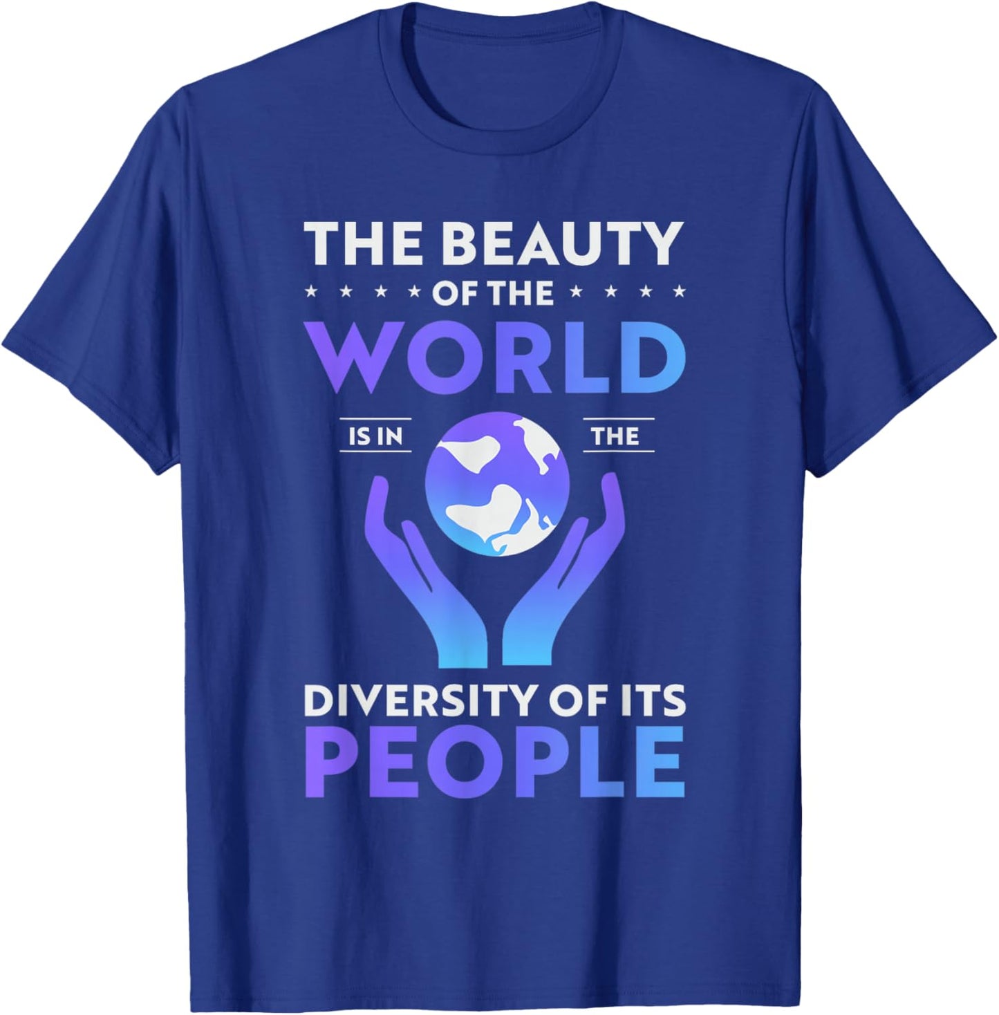 The beauty of the world or Left Political T-Shirt - T-Shirt | Royal
