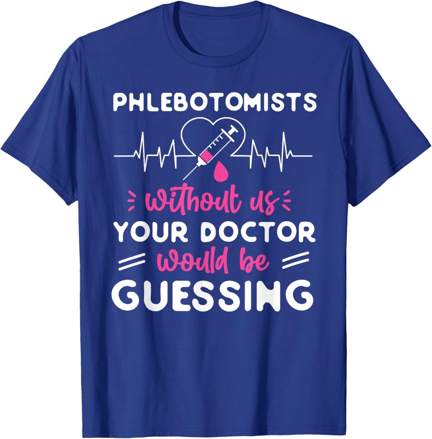 Funny Phlebotomy Lab HS0 Black Men's Classic Short Sleeve T-Shirt - T-Shirt | Royal
