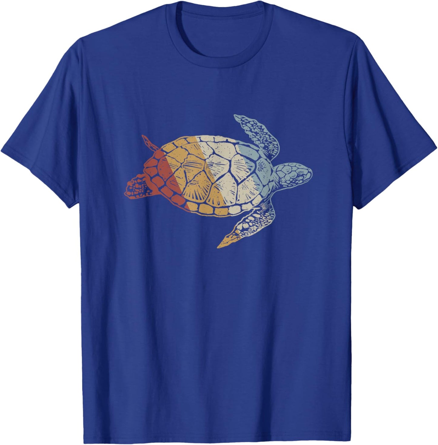 Sea Turtle Retro Style Vintage T-Shirt - T-Shirt | Royal