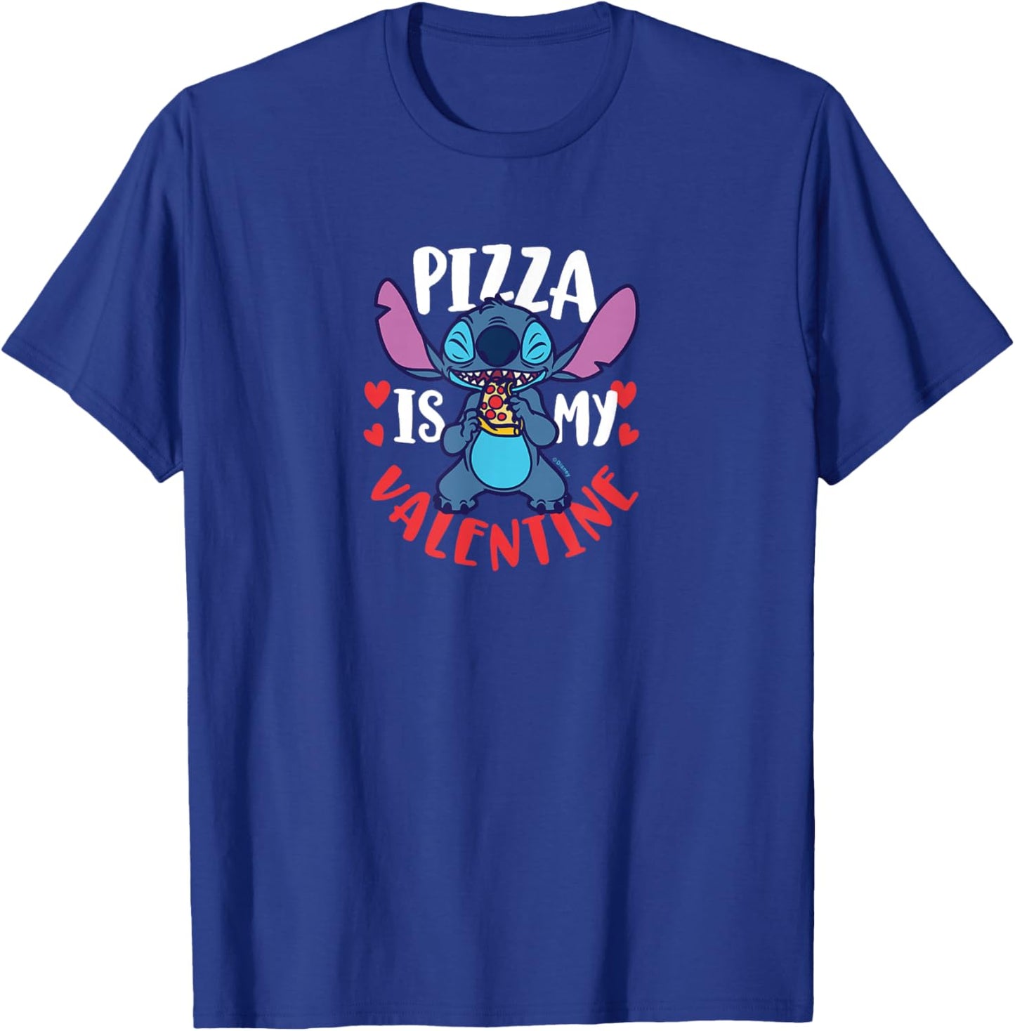 Lilo & Stitch - Pizza Is My Valentine T-Shirt - T-Shirt | Royal
