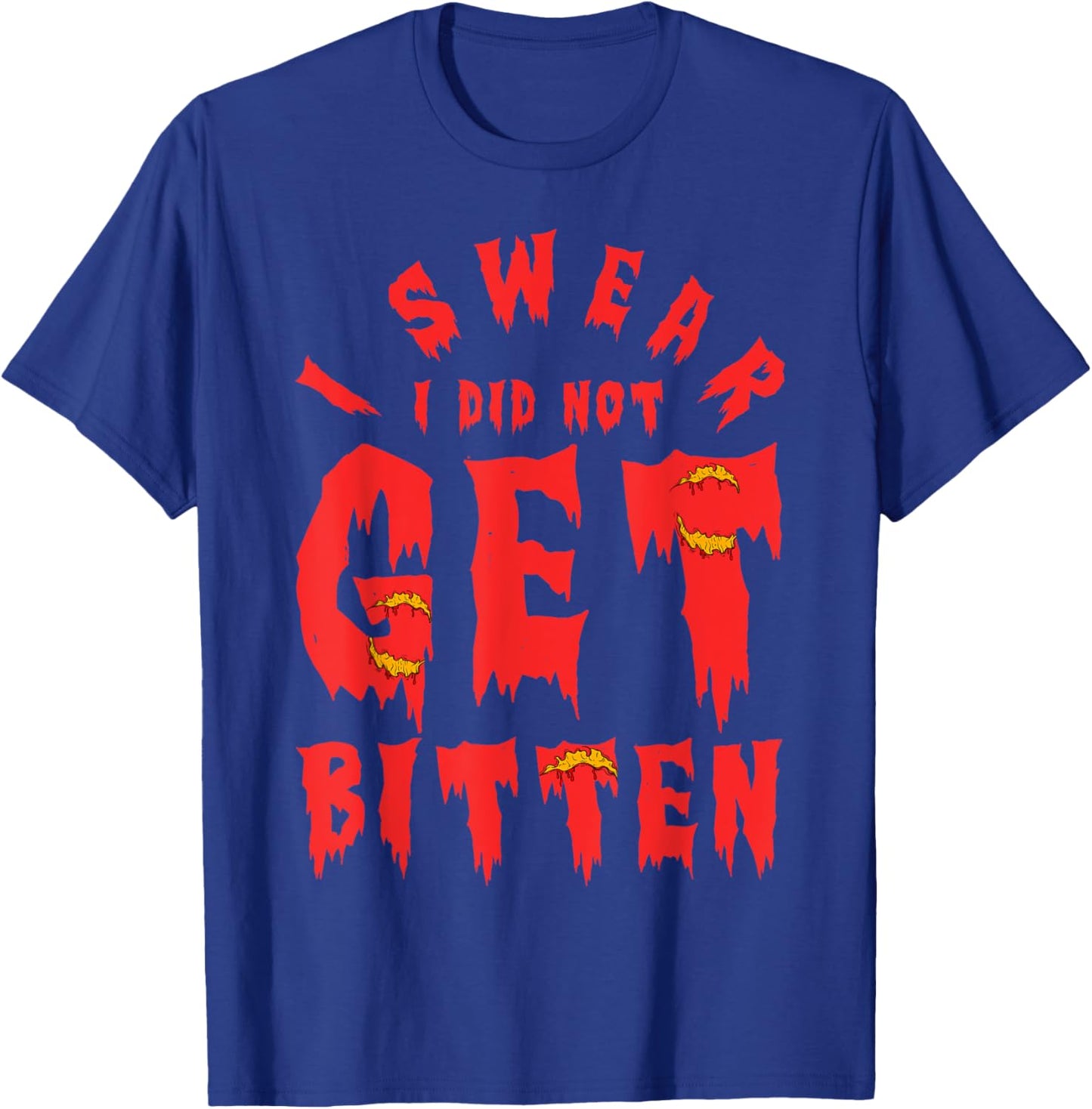 I Swear, I Was Not Bitten Hilarious Zombie T-Shirt - T-Shirt | Royal