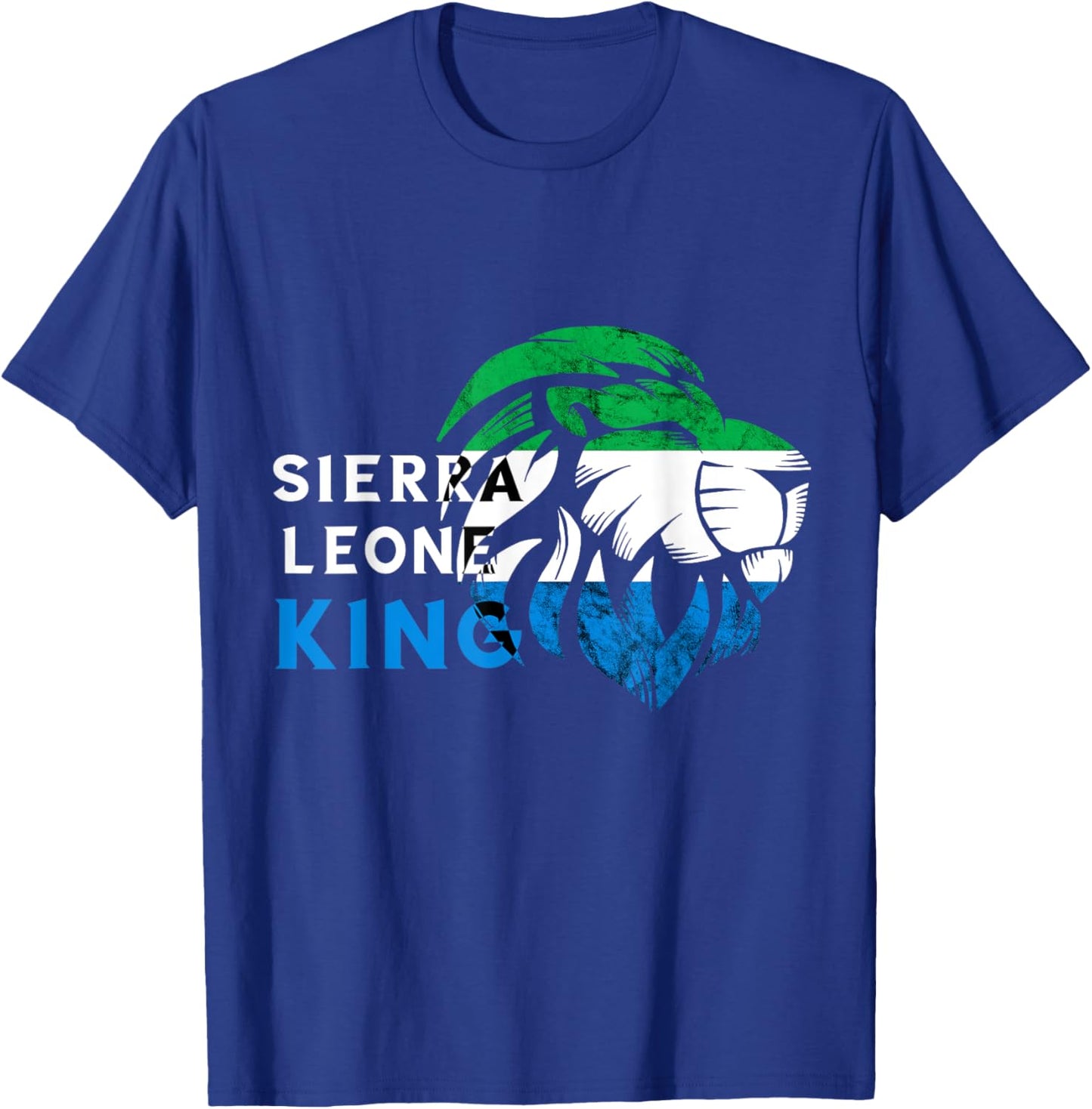 Sierra Leone Lion Flag Sierra Leonean King Pride Roots T-Shirt - T-Shirt | Royal