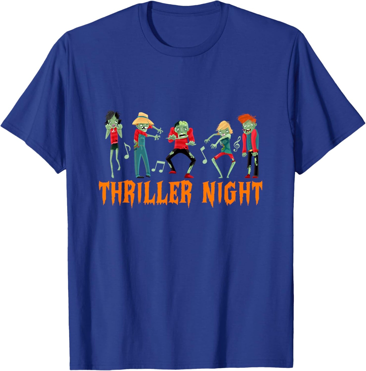 Thriller Night Halloween Dancing Zombie T-Shirt - T-Shirt | Royal