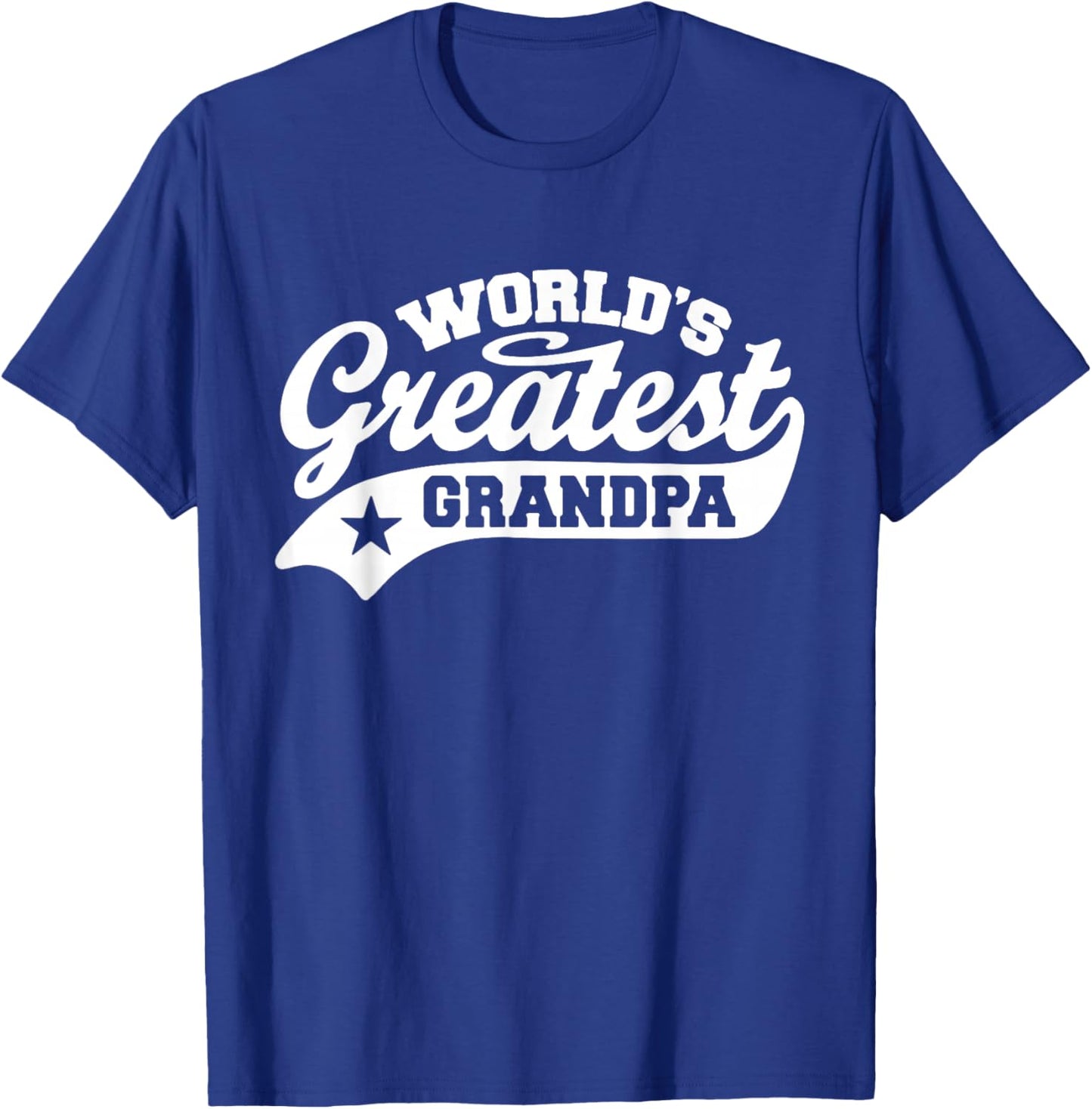 World's Greatest Grandpa Shirt Funny Father's Day T-Shirt - T-Shirt | Royal
