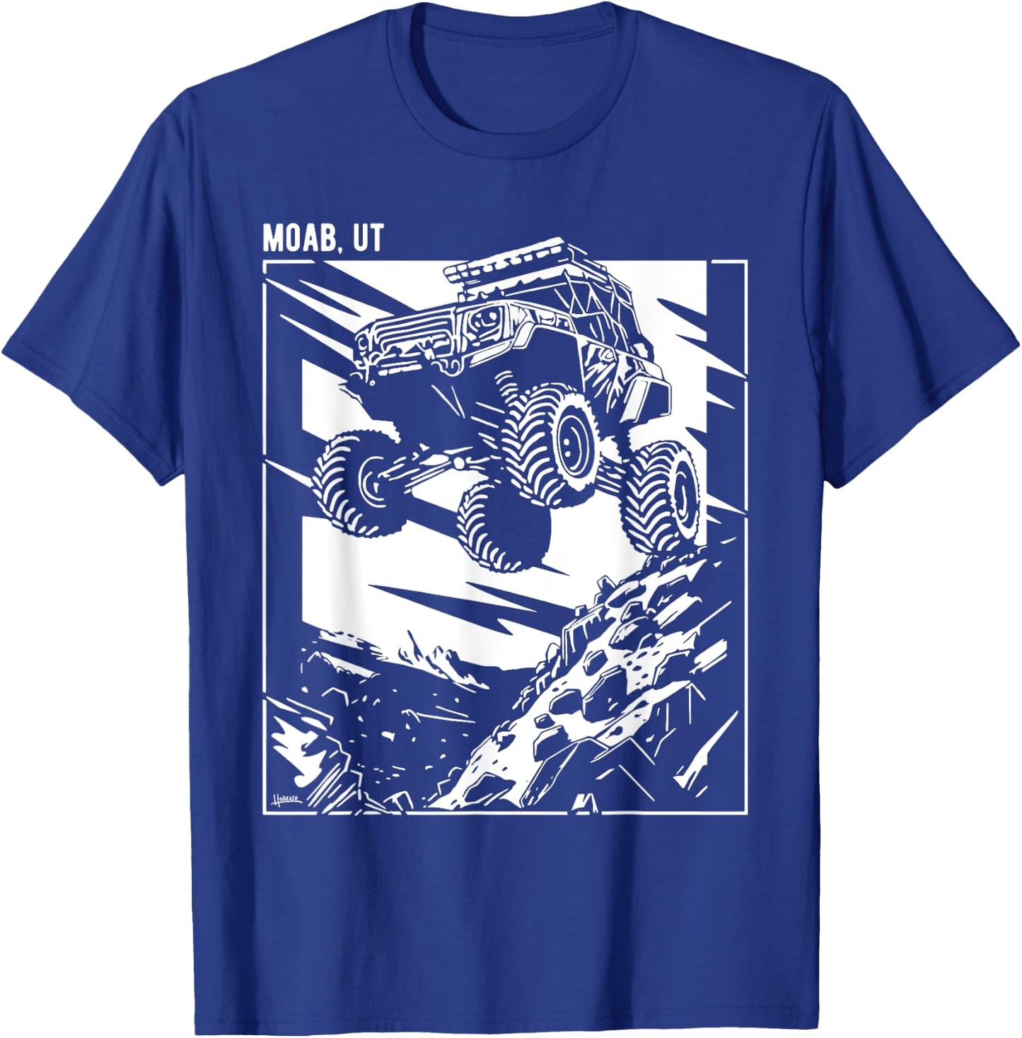 Moab Utah Offroad 4x4 Quad Side-by-Side SxS ATV Design T-Shirt - T-Shirt | Royal