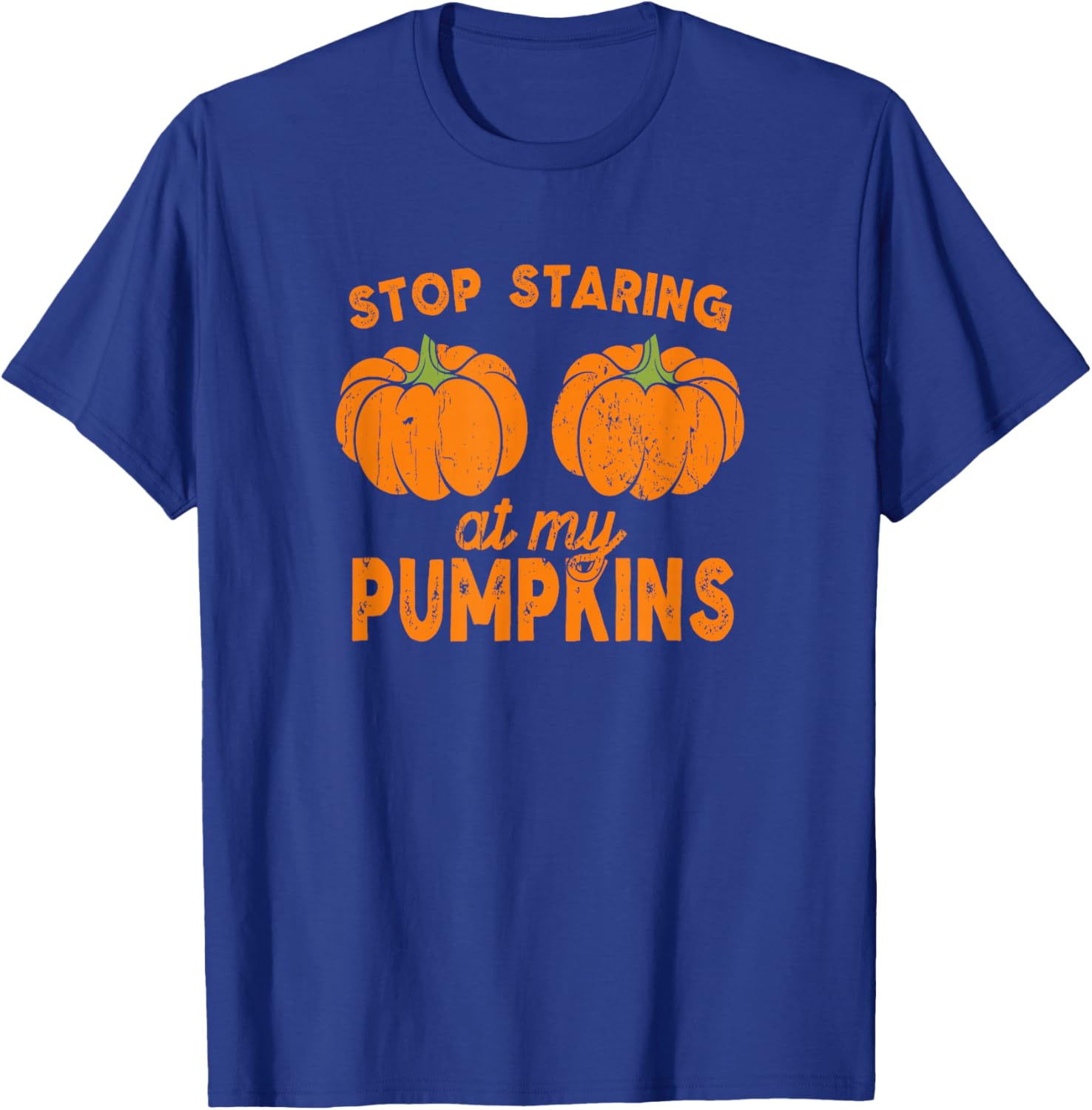 Boobs Halloween Apparel Pumpkin Pun Adult Humor Dirty Jokes T-Shirt - T-Shirt | Royal